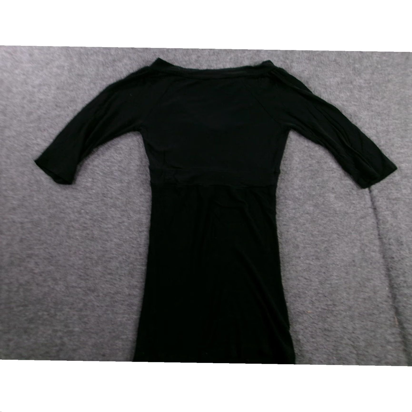 Vintage Derek Heart Top Womens Black Small Tunic Minimal Capsule Causal Base Layer Day Size S / US 4 / IT 40 - 7 Thumbnail