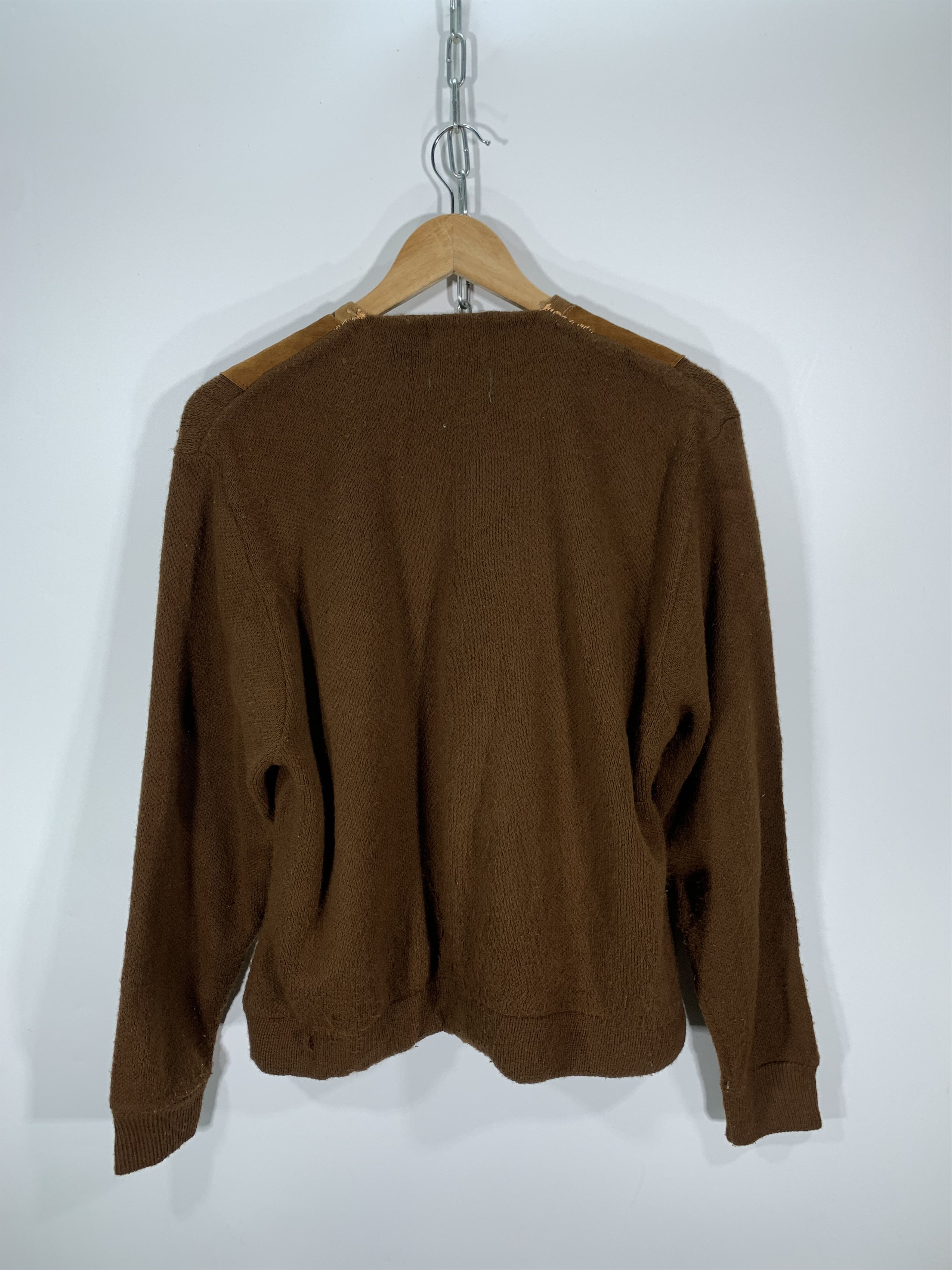 Leather ⚡️Vintage Sweater Leather Front Size US M / EU 48-50 / 2 - 7 Thumbnail