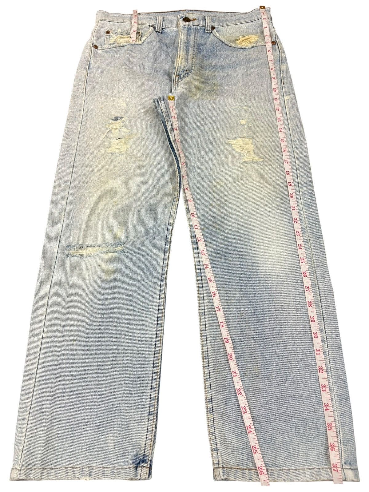 Levi's Vintage 90s Levis 505 Light Wash Distressed Jeans Size US 32 / EU 48 - 13 Thumbnail