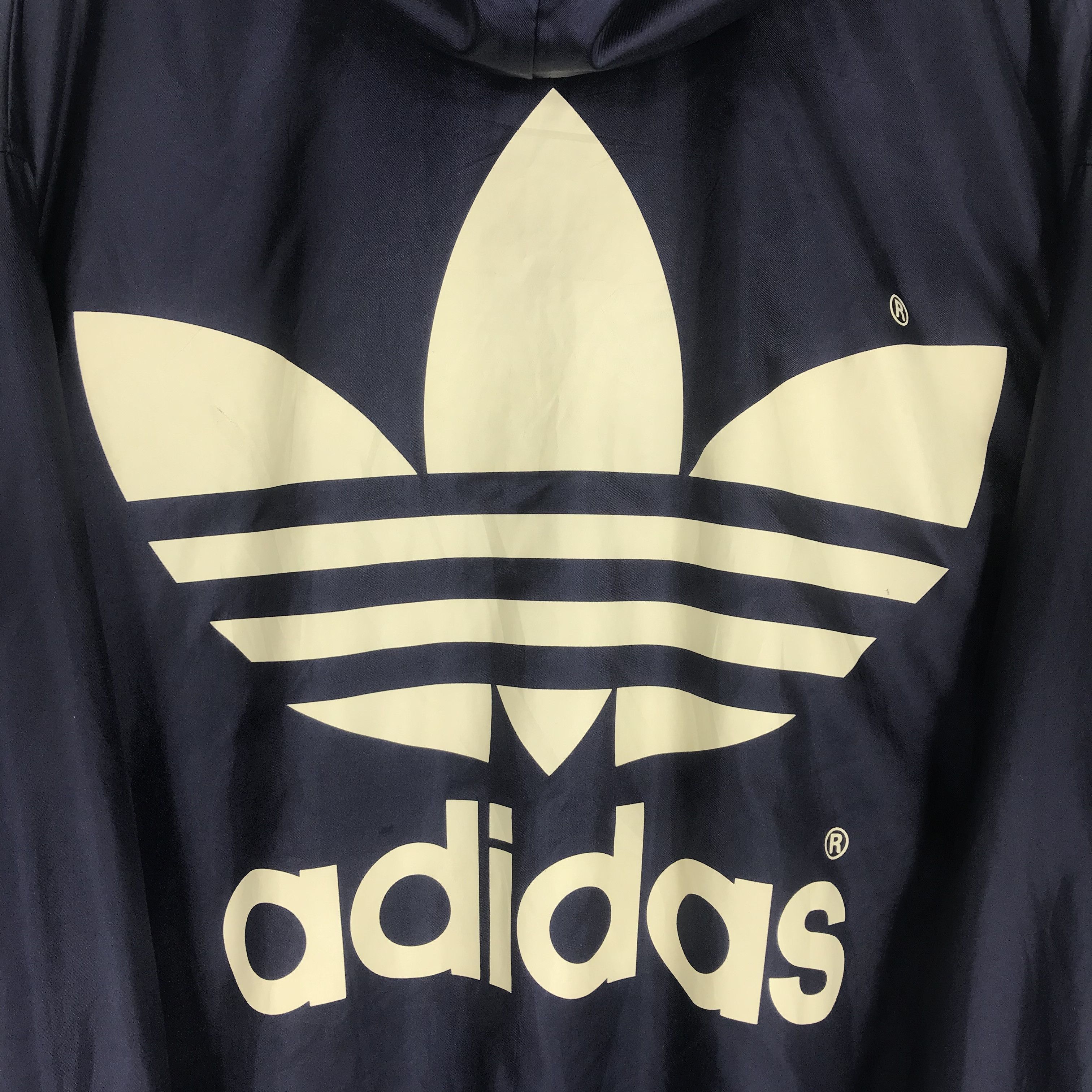 Adidas Vintage Adidas Trefoil Sherpa Long Jacket Hoodie Size US L / EU 52-54 / 3 - 9 Thumbnail