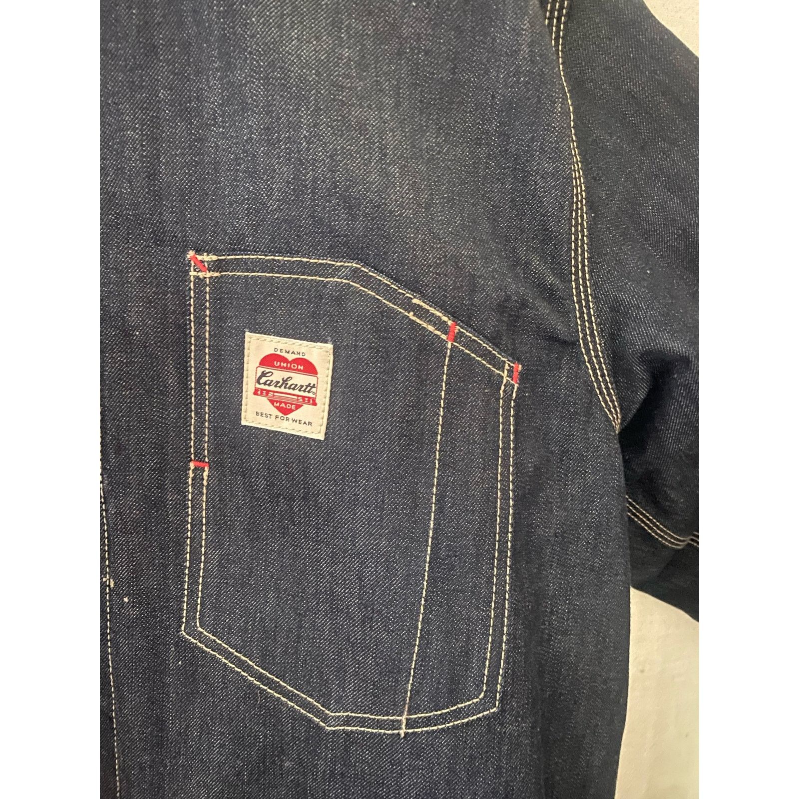 Carhartt Heritage WIP State Coat rigid denim. m xxlarge.