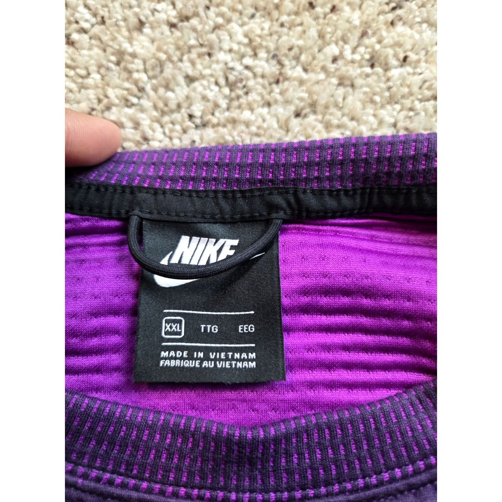 Nike Nike Sweatshirt Womens 2XL Purple City Ready Crop Fleece Crewneck Pullover Size XXL / US 16-18 / IT 52-54 - 4 Thumbnail