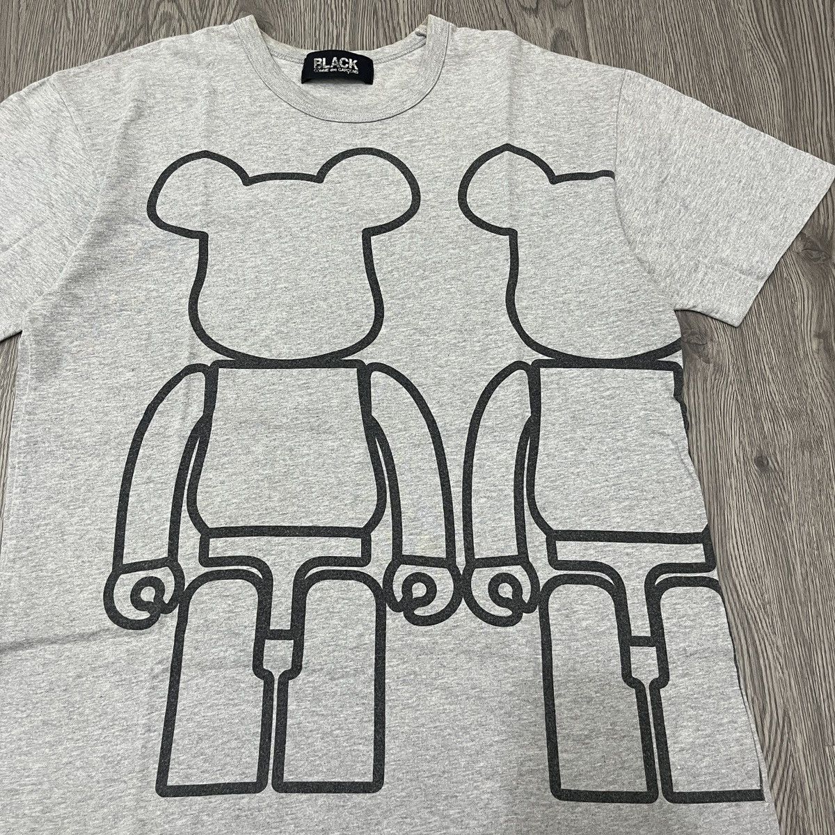 Comme des Garcons Black AD2009 Black Comme Des Garcons Bearbrick tee Size US M / EU 48-50 / 2 - 3 Thumbnail