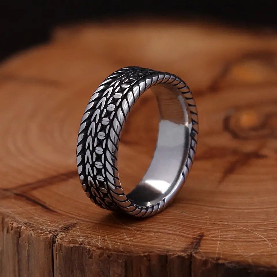 Jewelry Creative Retro Simple Braided Ring Size ONE SIZE - 6 Thumbnail