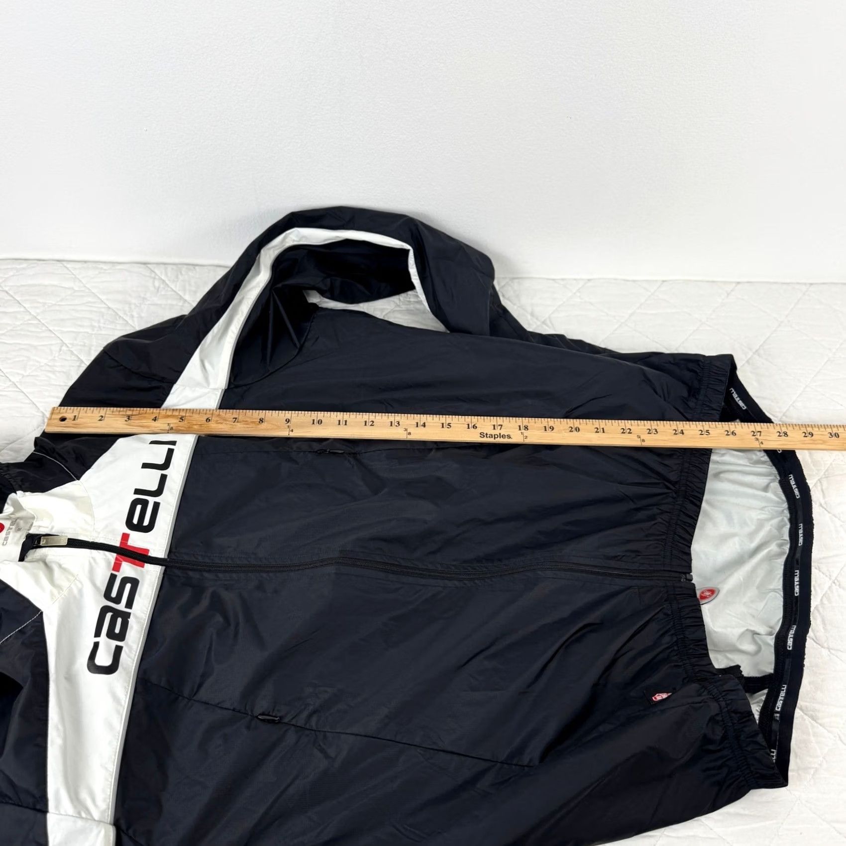 Vintage Castelli Cycling Jacket Mens XXL Black White Windstopper Fusione Rosso Corsa Size US XXL / EU 58 / 5 - 5 Thumbnail