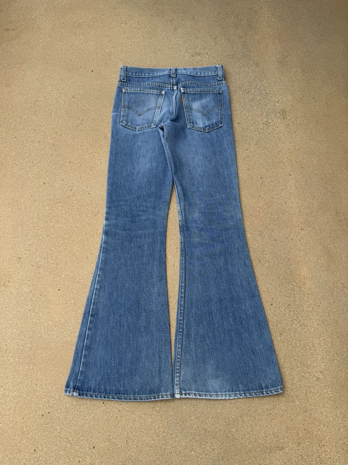 Vtg 70's Levi's 784 Orange Tab Bellbottom Flare Jeans 30x33