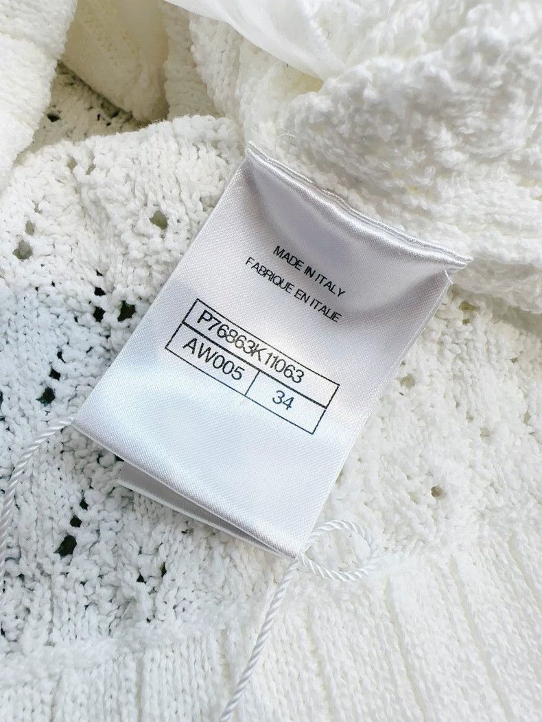 Chanel Chanel 24p white three-dimensional camellia long-sleeved k Size XXS / US 00 / IT 34 - 7 Thumbnail