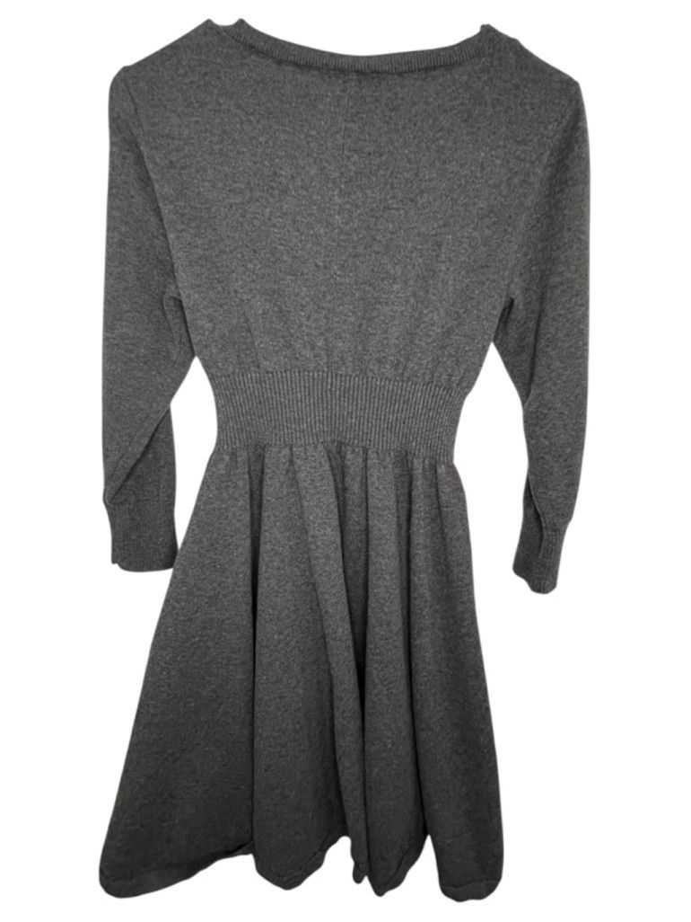 Torrid Torrid Grey Long Sleeve Sweater Dress With Lace Up Waist Size XL / US 12-14 / IT 48-50 - 4 Thumbnail