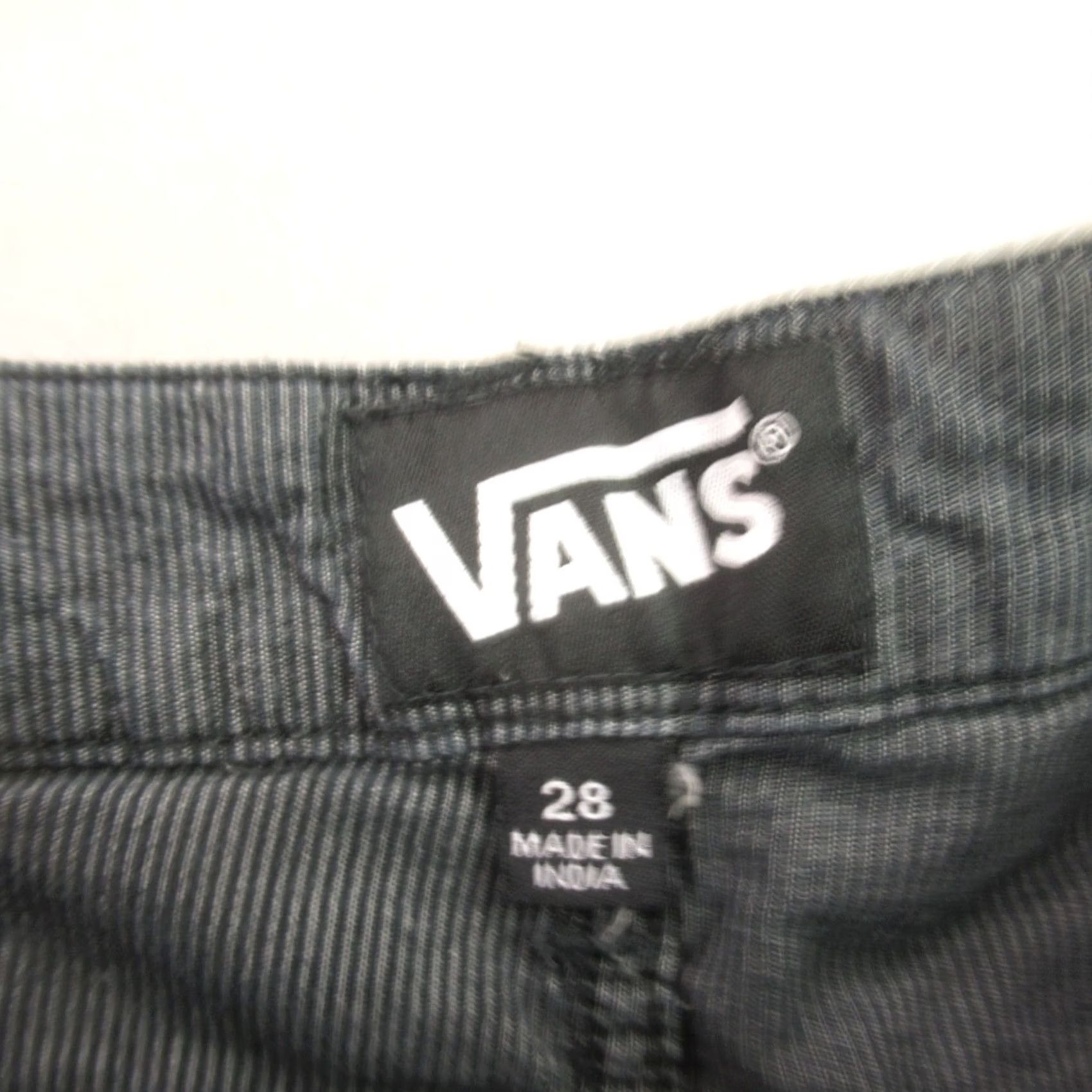 Vans Vans Men’s Chino Shorts | Size 28 | Gray Stripe Flat Front 10" Inseam Skate Casual Outdoor Size US 28 / EU 44 - 3 Thumbnail