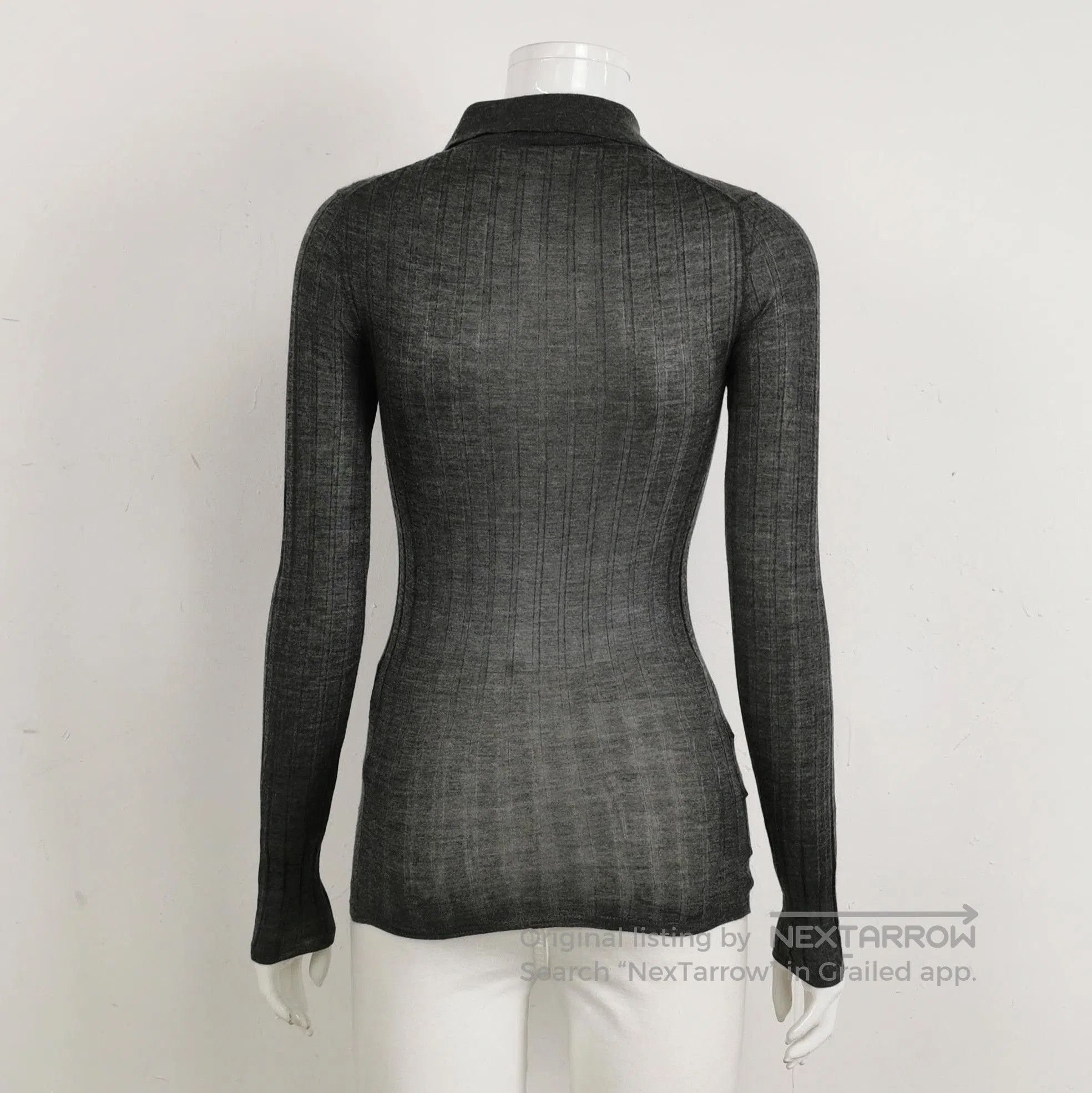 Prada Prada Cashmere Silk Blend Polo Knit Sweater . Size XXS / US 00 / IT 34 - 1 Thumbnail