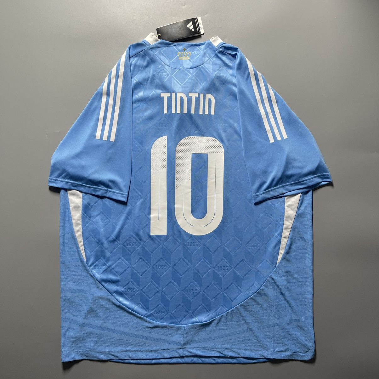 Adidas × Vintage NWT BELGIUM ADIDAS 2024 EURO FOOTBALL AWAY JERSEY #10 TINTIN Size US XXL / EU 58 / 5 - 1 Thumbnail