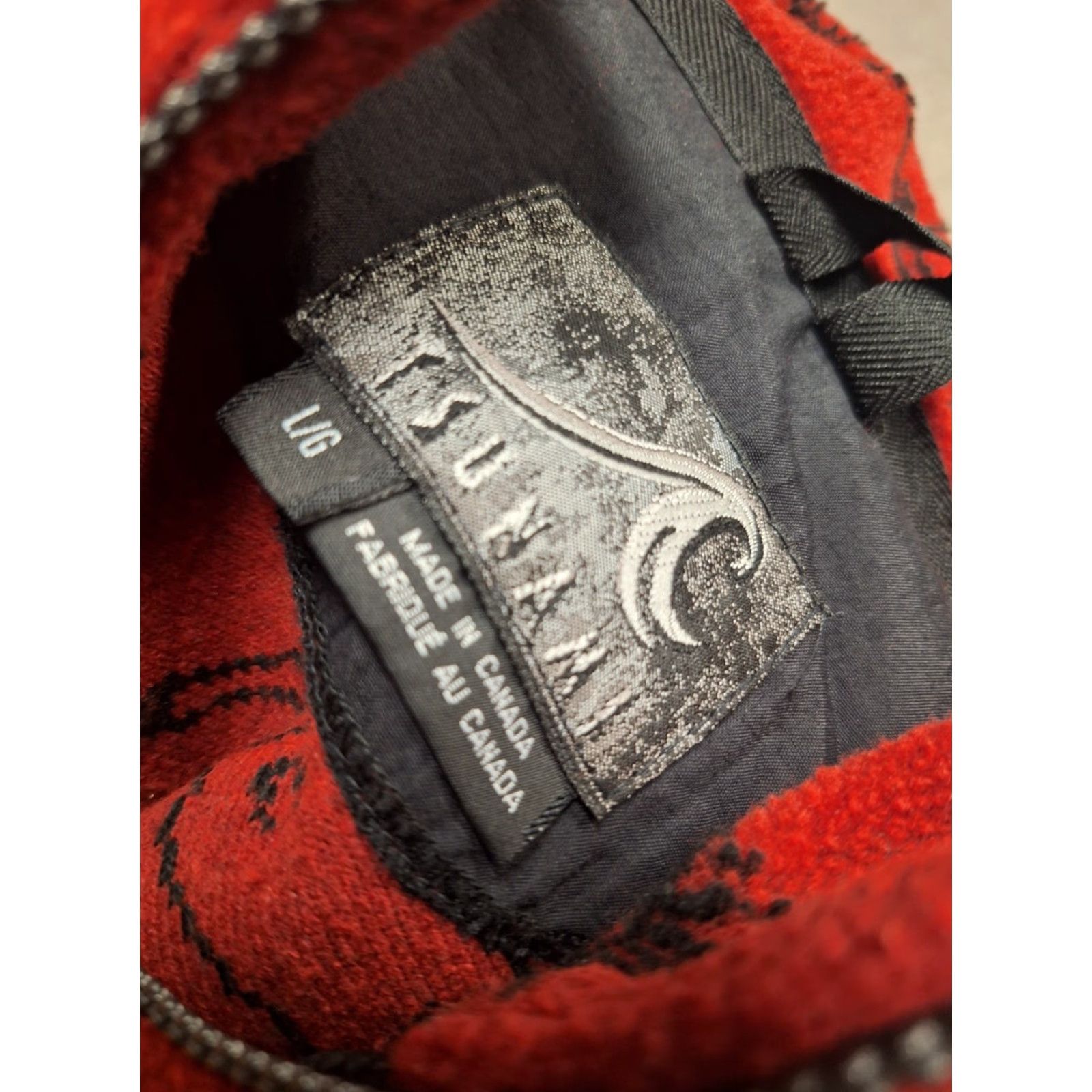 Vintage Tsunami Jacket Unisex Adults L Red Fleece Zip Sherpa Western Cowboy Nature Animal Coat Size L / US 10 / IT 46 - 2 Thumbnail