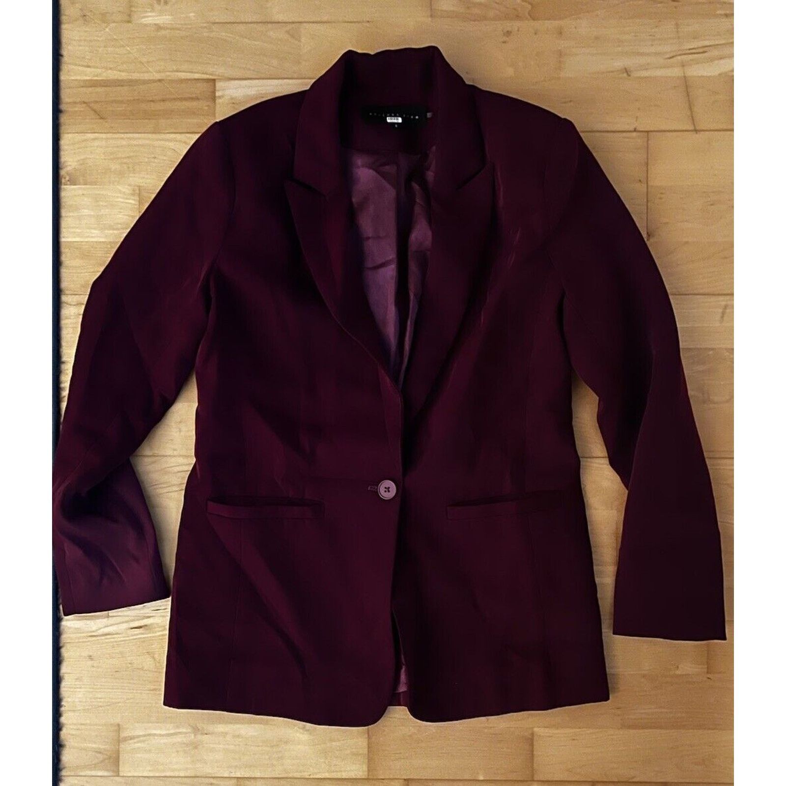 Other Endless Rose Blazer Jacket Purple Burgundy Button Pockets S Size S / US 4 / IT 40 - 3 Thumbnail