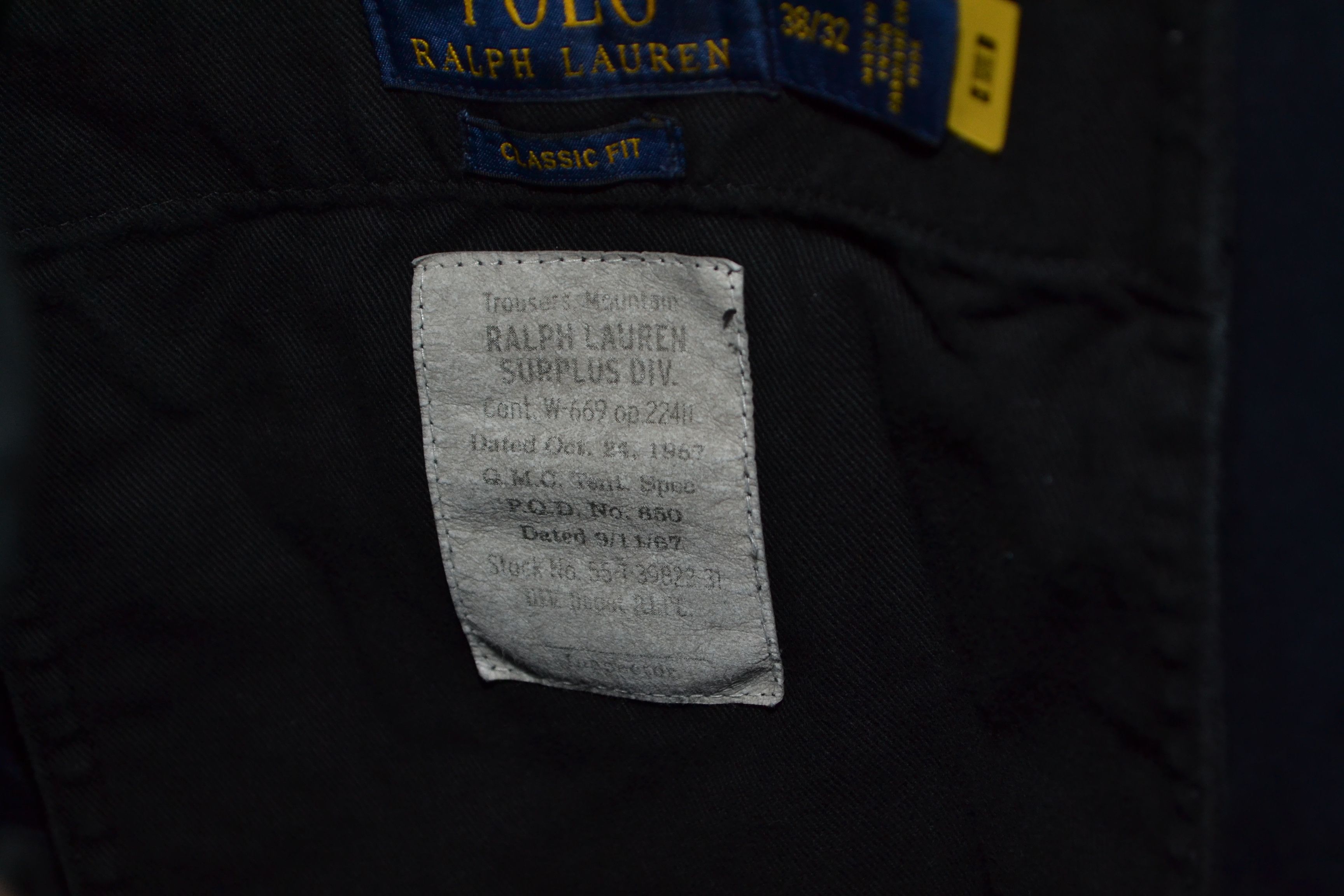Polo Ralph Lauren Polo Ralph Lauren Classic Fit Canvas Cargo Pant Utility 38 Size US 38 / EU 54 - 9 Thumbnail