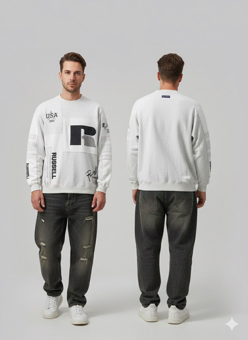🔥Vintage Distressed Russell Athletic Crewneck Sweatshirt