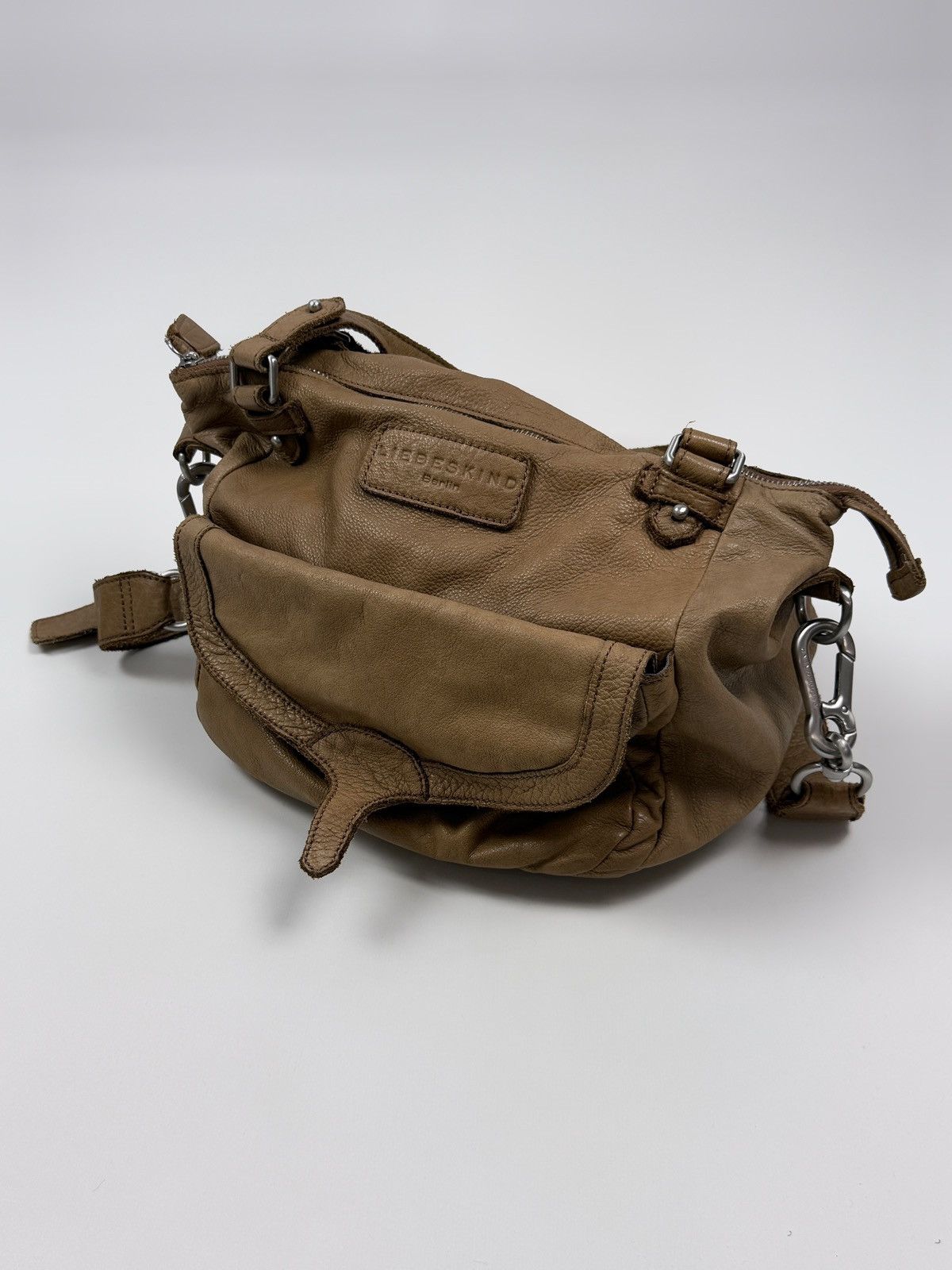 LIEBESKIND BERLIN Y2K Liebeskind Berlin Leather Carabiner Crossbody Hobo Bag Size ONE SIZE - 6 Thumbnail