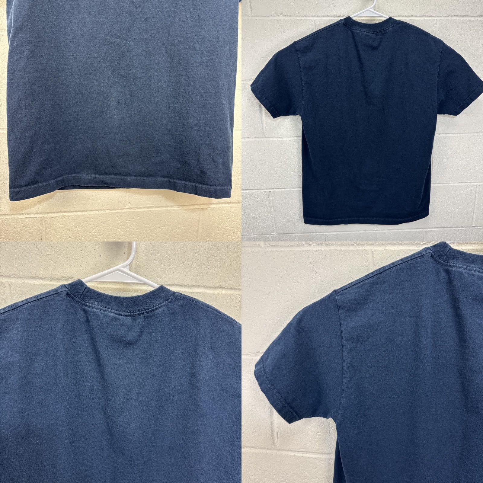 Vintage VINTAGE Alstyle Apparel & Activewear Dog T-Shirt Shirt Men L Blue Graphic Print Short Sleeve Crew Neck Funny Dog Theme 90s Size US L / EU 52-54 / 3 - 8 Thumbnail