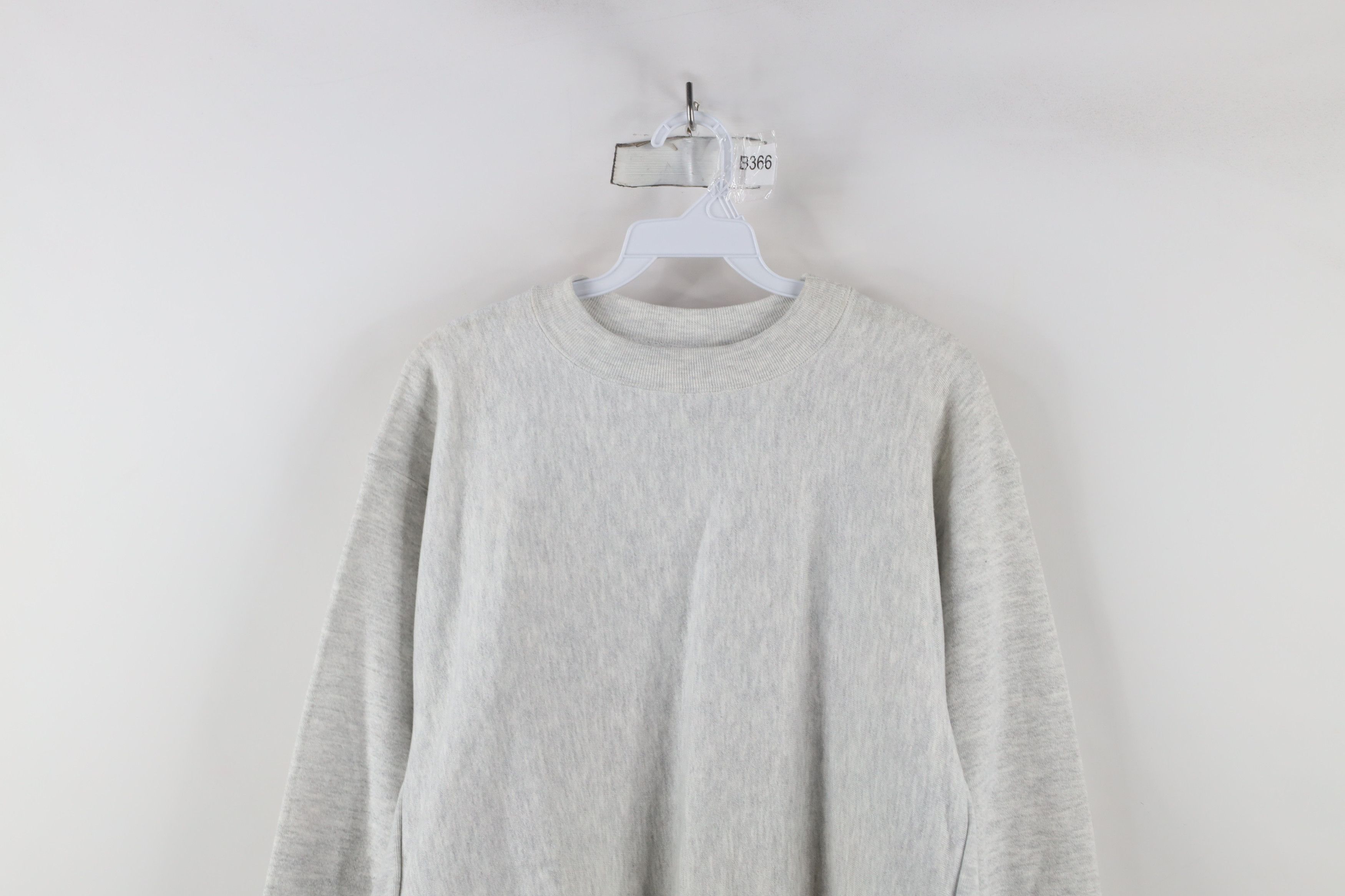Vintage Vintage 90s Streetwear Reverse Weave Sweatshirt Gray USA Size US M / EU 48-50 / 2 - 2 Thumbnail