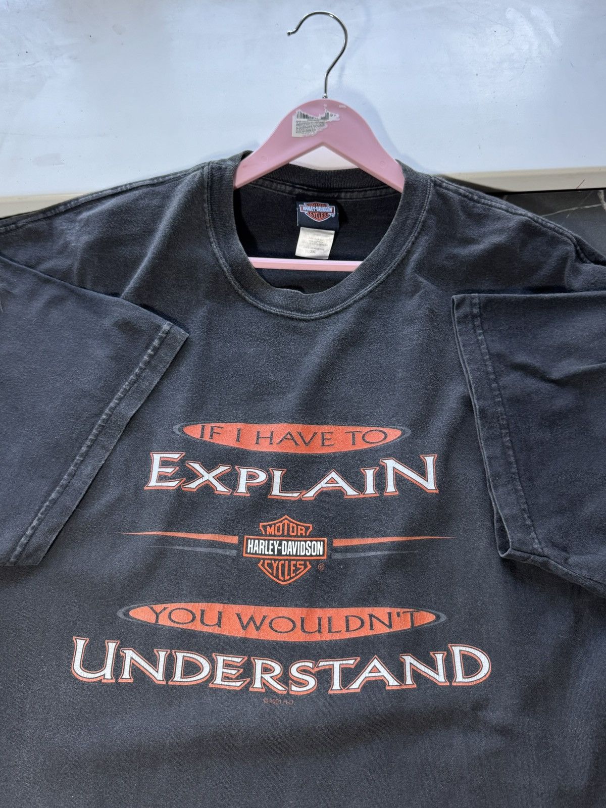 Harley Davidson Vintage 1999 Harley Davidson Washed T Shirt Size US XXL / EU 58 / 5 - 1 Thumbnail
