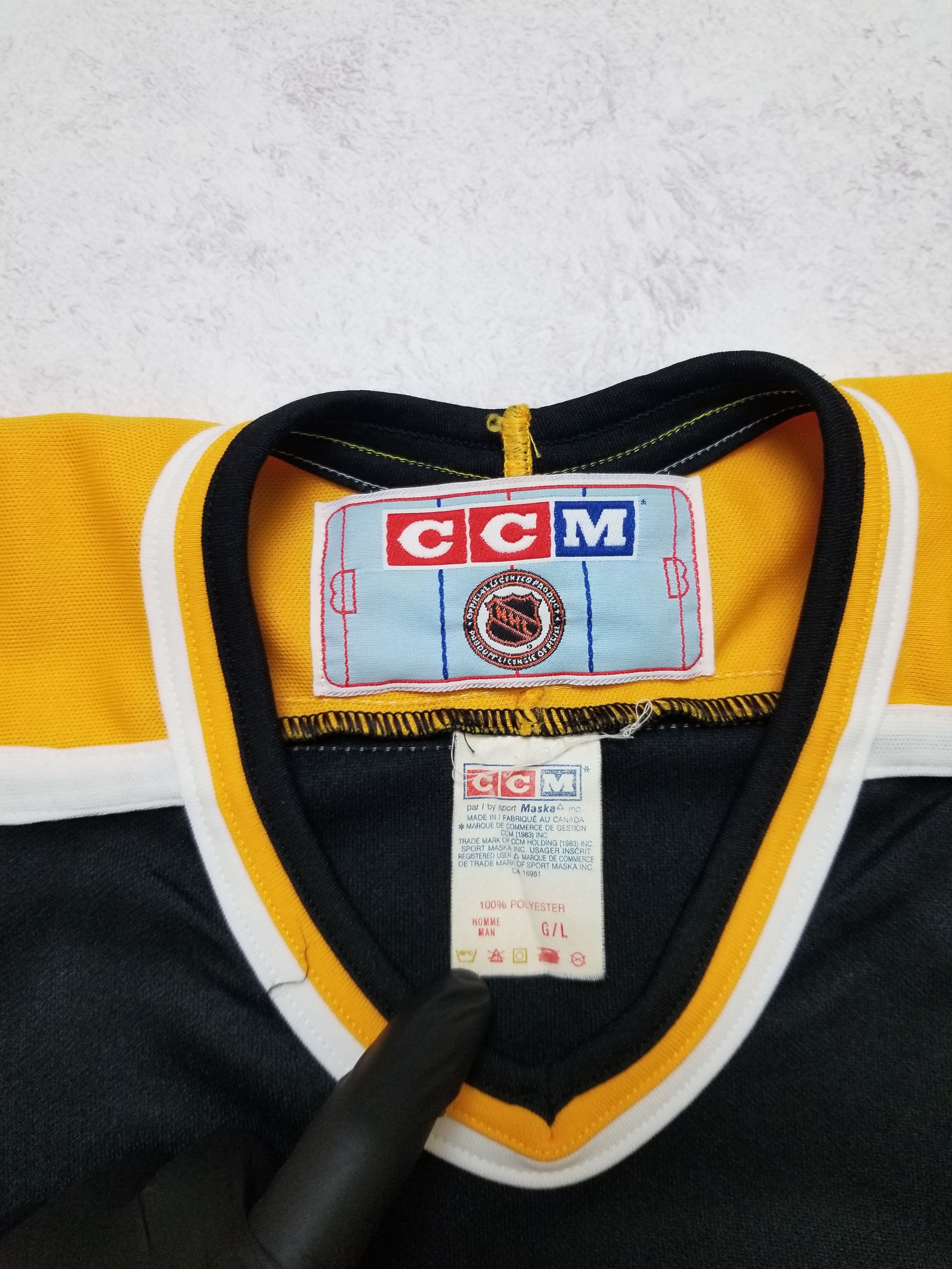 Ccm Vintage Boston Bruins CCM Maska Ice Hockey NHL Jersey Size US L / EU 52-54 / 3 - 7 Thumbnail