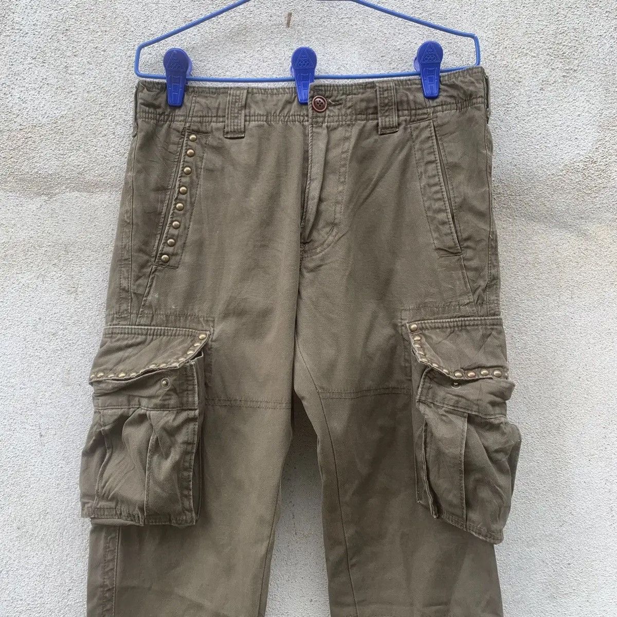semanticdesign SEMATIC DESIGN🔥30x33 STUDDED BIGPOCKET TROUSERS CARGO PANTS Size US 30 / EU 46 - 4 Thumbnail