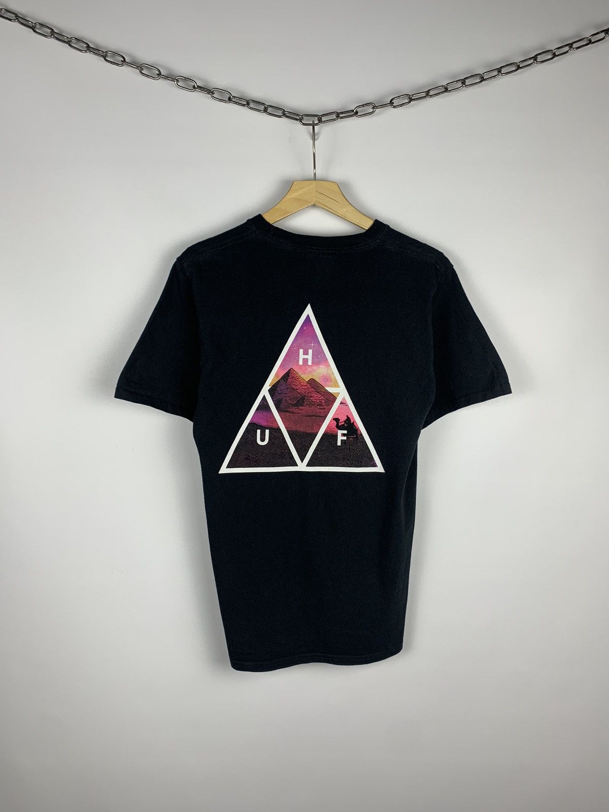 Huf × Vintage HUF Y2K Tee Short Sleeve Big Logo Hawaiian Streetwear Size US S / EU 44-46 / 1 - 1 Thumbnail