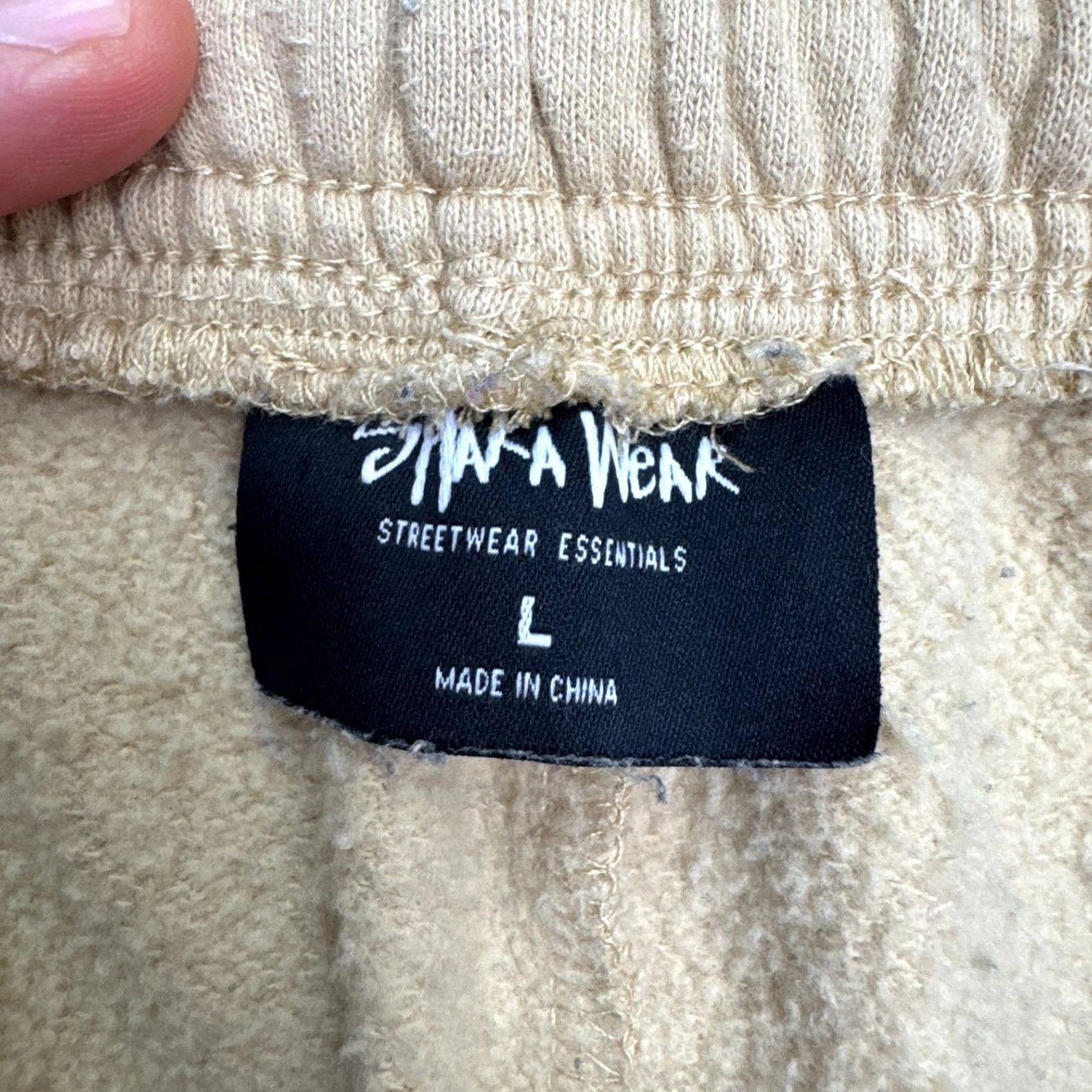 Vintage Shaka Wear Sweat Shorts Mens Large Brown Fleece Casual Streetwear Essentials Classic Tan Size US 33 - 7 Thumbnail