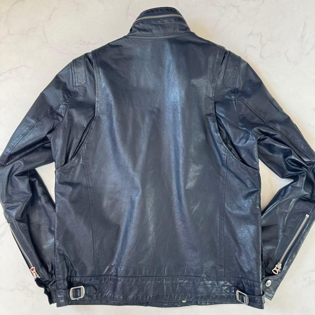 Undercover 07SS navy cow leather jacket 2 Size US M / EU 48-50 / 2 - 6 Thumbnail