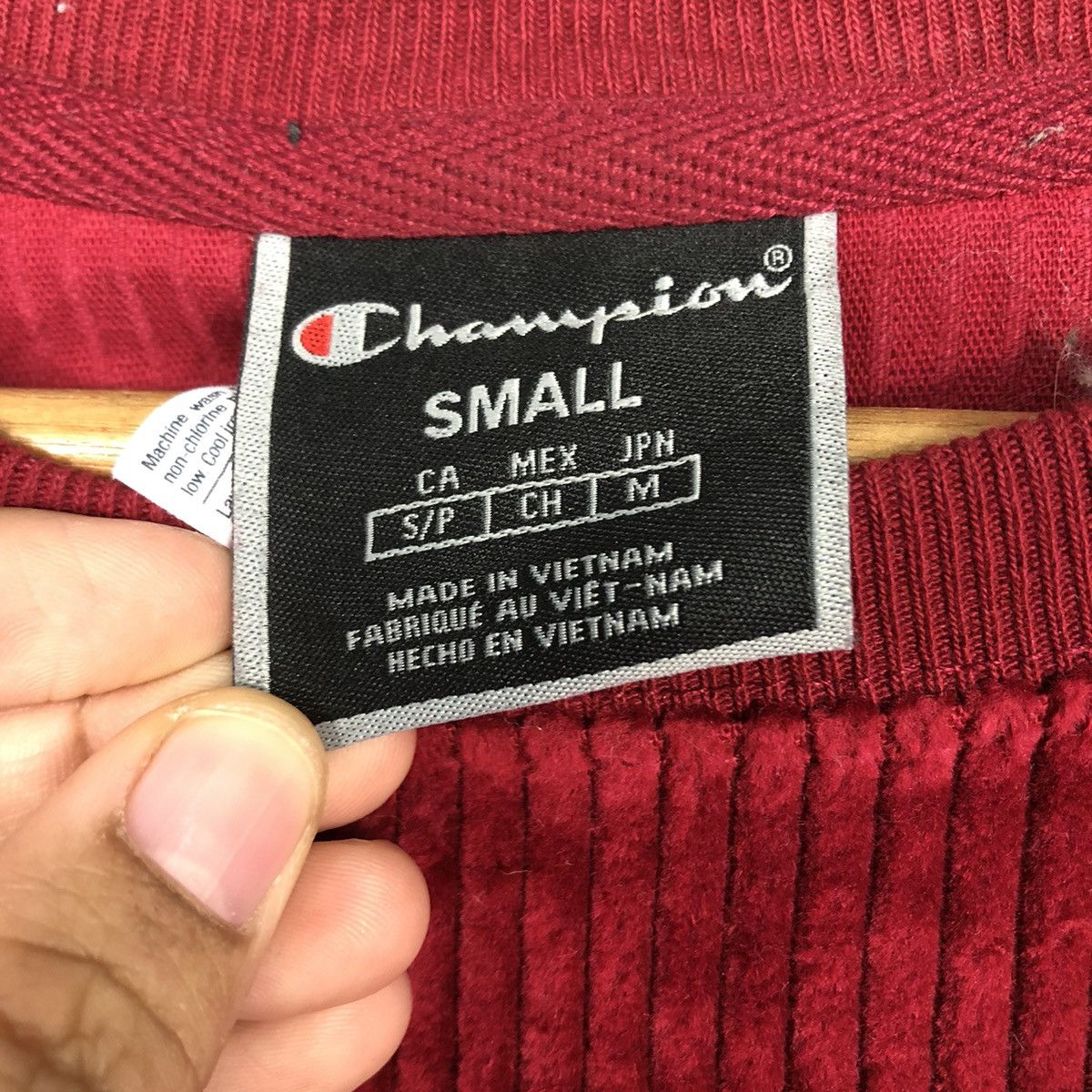 Japanese Brand 90s Champion Velour Sportswear Thick Pile, Oversized C Patch Size US S / EU 44-46 / 1 - 14 Thumbnail