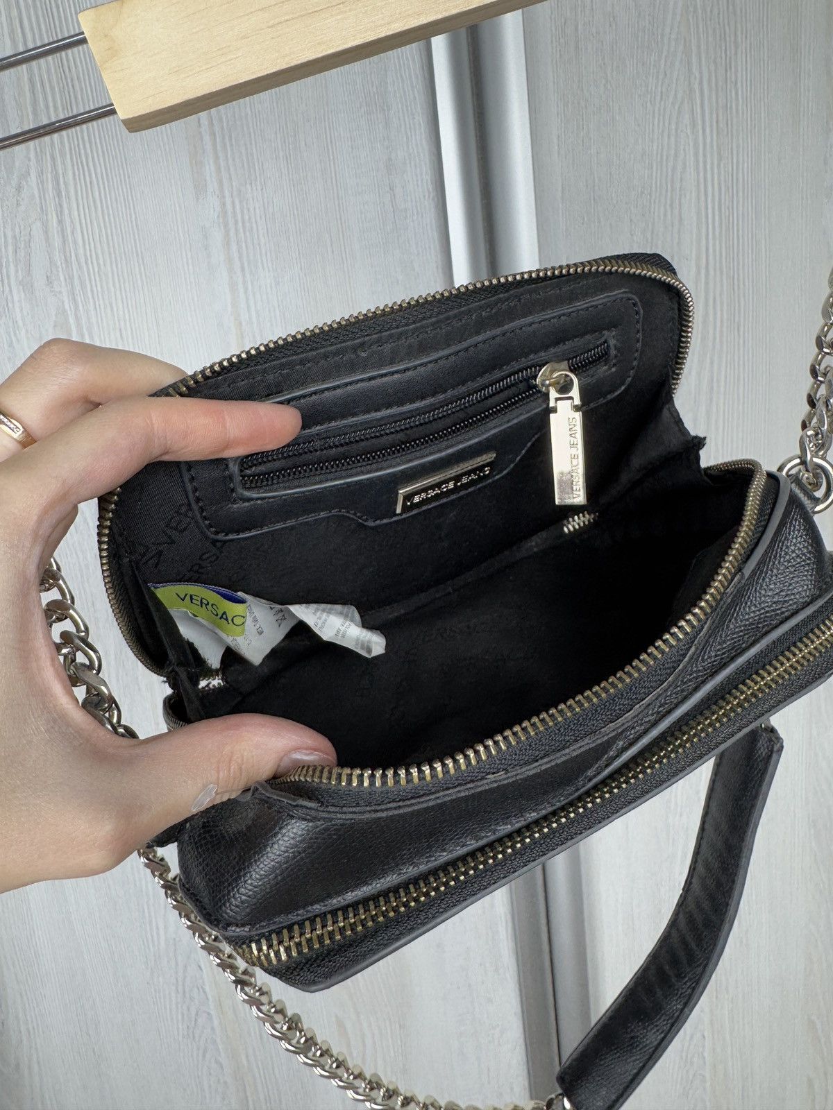 Versace Jeans Couture Versace Jeans Couture big logo faux leather clutch bag Size ONE SIZE - 8 Thumbnail