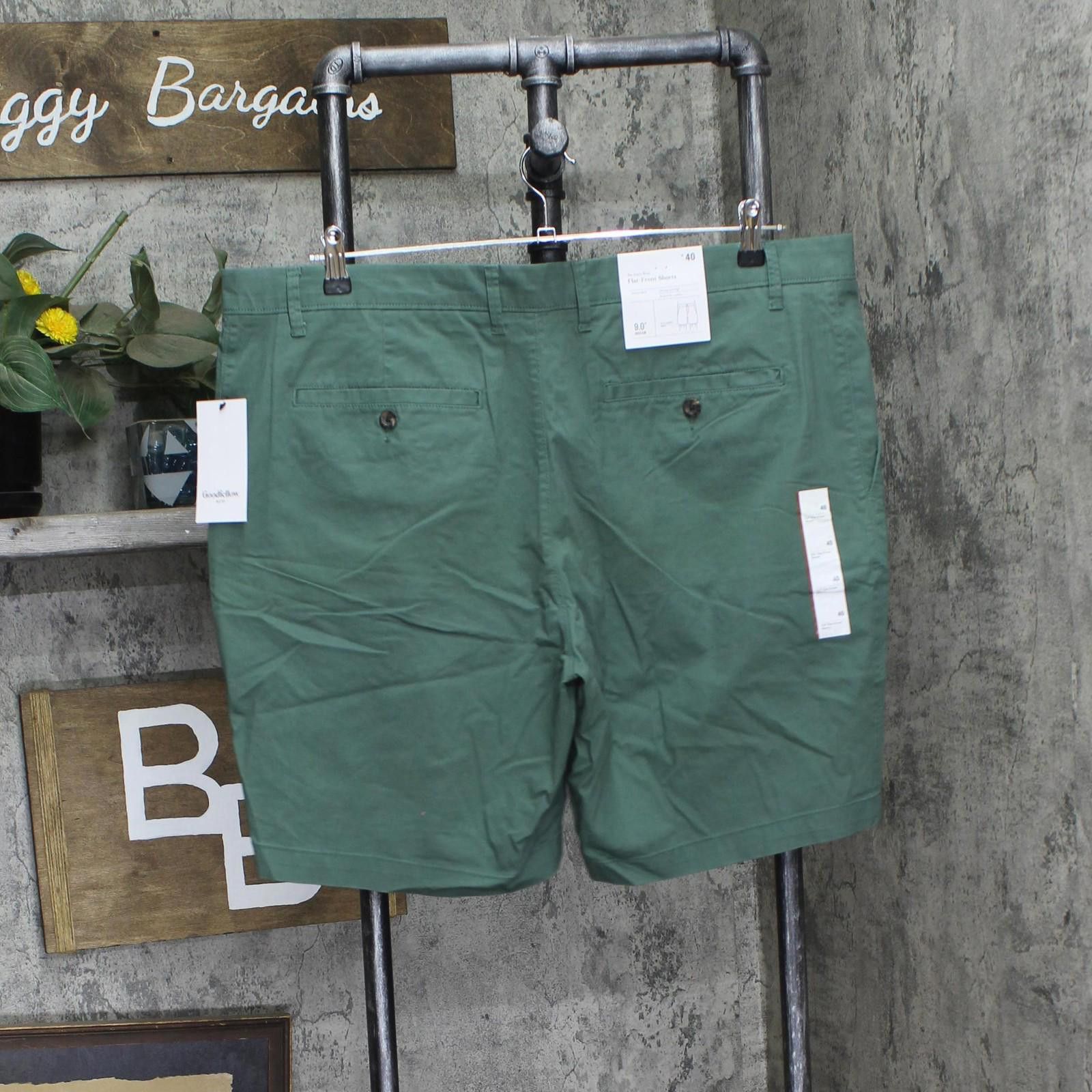 Designer Nwt Goodfellow & Co Flat Front Chino Shorts Teal Green 40 Size US 40 / EU 56 - 2 Thumbnail