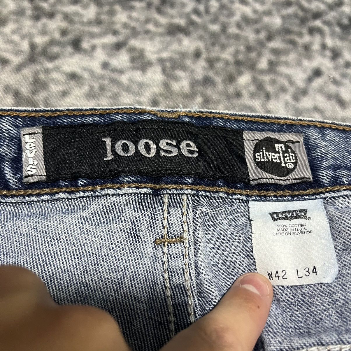 Levi's Vintage 90s Levi's SilverTab Grunge Skater Baggy Jeans JNCO Size US 40 / EU 56 - 7 Thumbnail