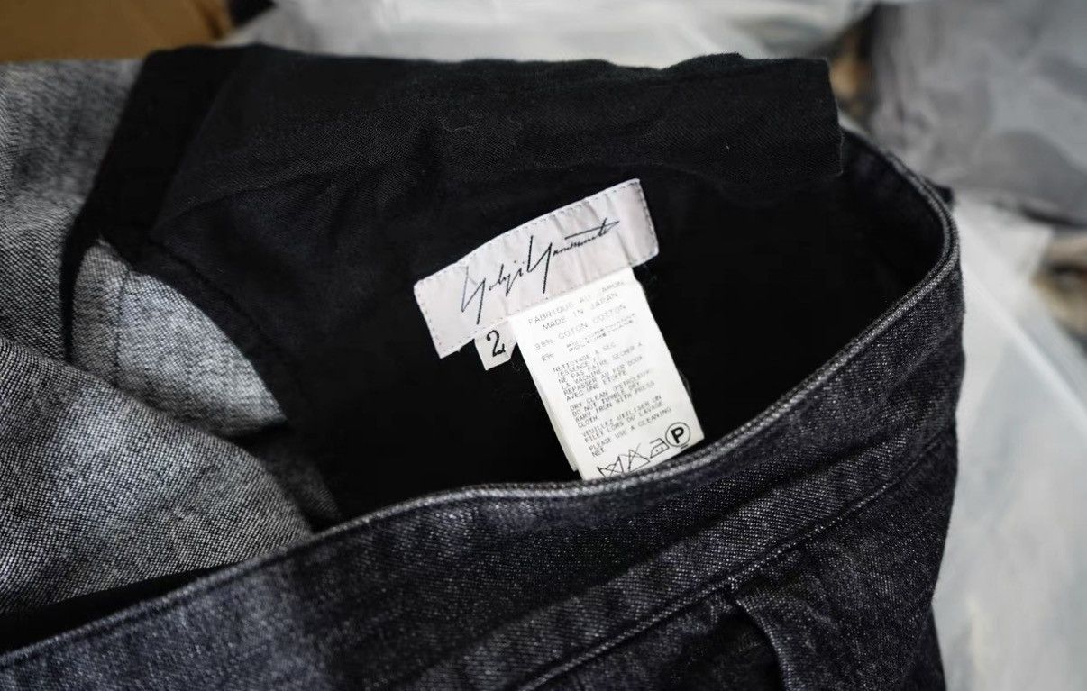 Yohji Yamamoto Yohji Yamamoto Denim Wide-Leg Pants Size US 32 / EU 48 - 7 Thumbnail