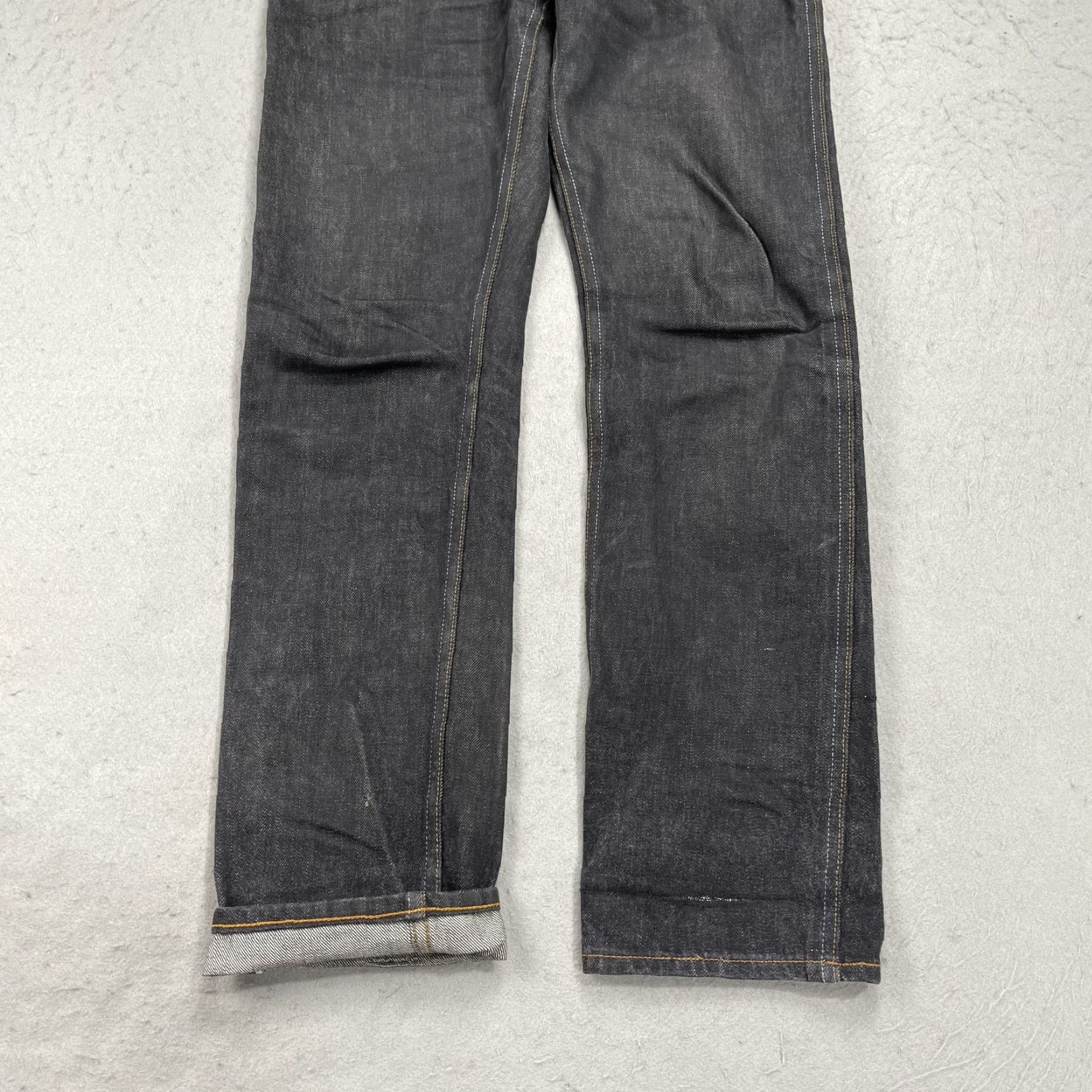 Freenote Cloth Freenote Cloth Jeans Mens 30x30 Black 02 Slim Straight Red Selvedge Japanese USA Shirt Pants Regular Slim Jeans Men Black 30 in Inseam 30 Vintage No Size US 30 / EU 46 - 3 Thumbnail