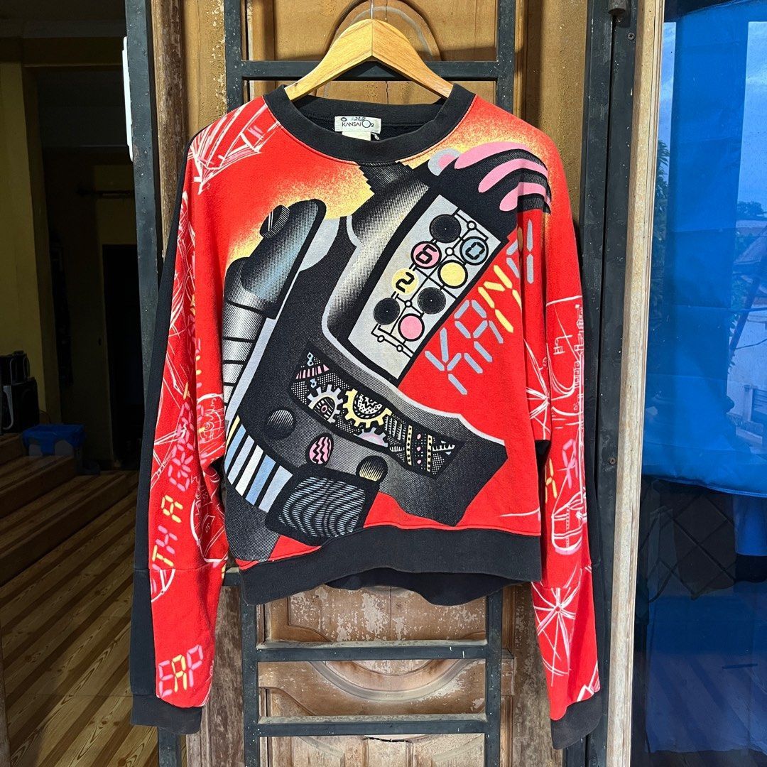 Rare 80s Kansai Yamamoto crewneck big logo