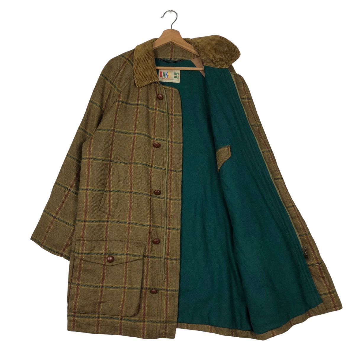 DAKS 🔥Vintage Wool Jacket Daks Fly Herringbone Tartan Design Size US M / EU 48-50 / 2 - 11 Thumbnail
