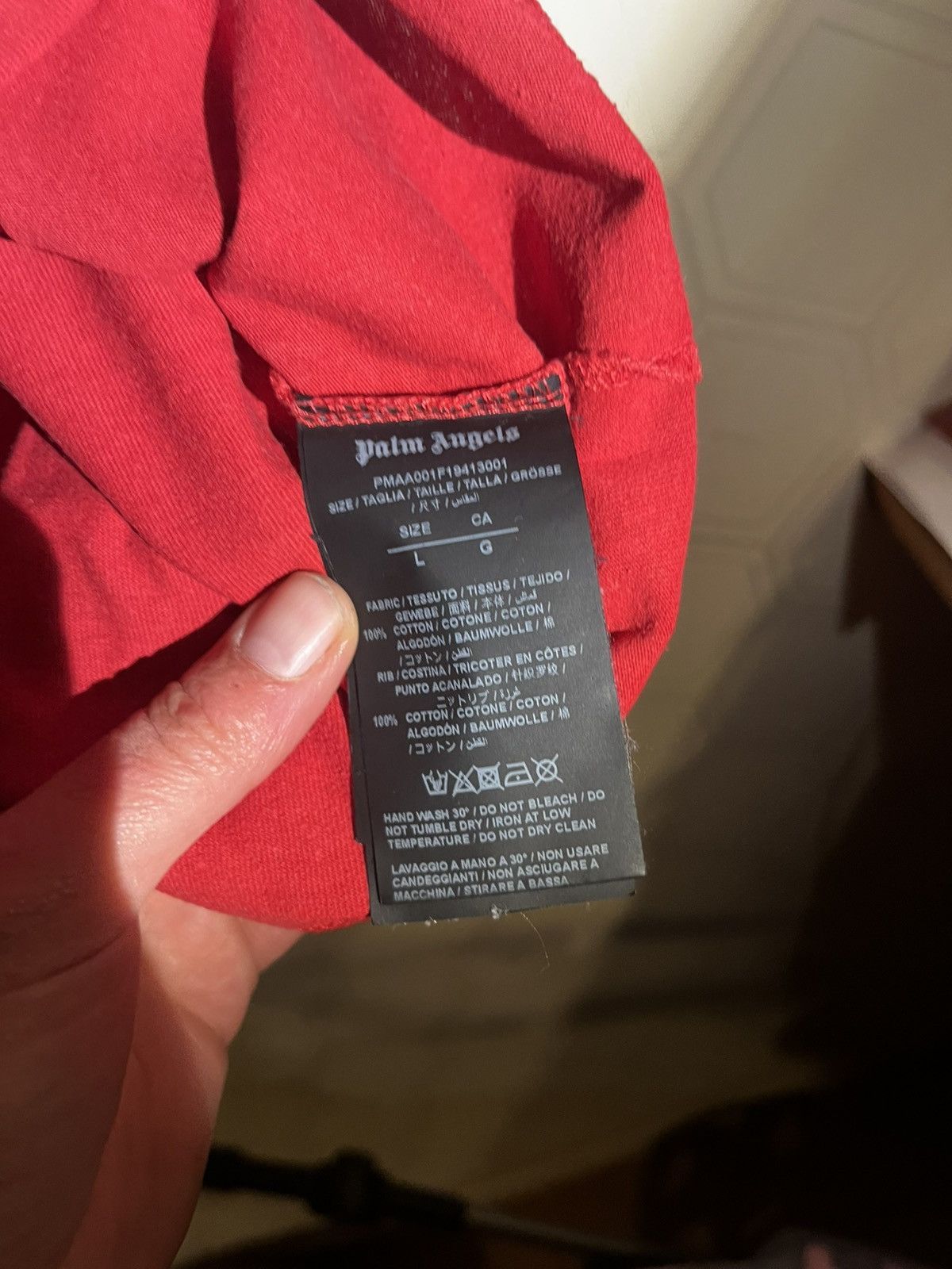 Palm Angels Palm Angels Palm Tree Graphic Tee – Red – Size L Size US L / EU 52-54 / 3 - 4 Thumbnail