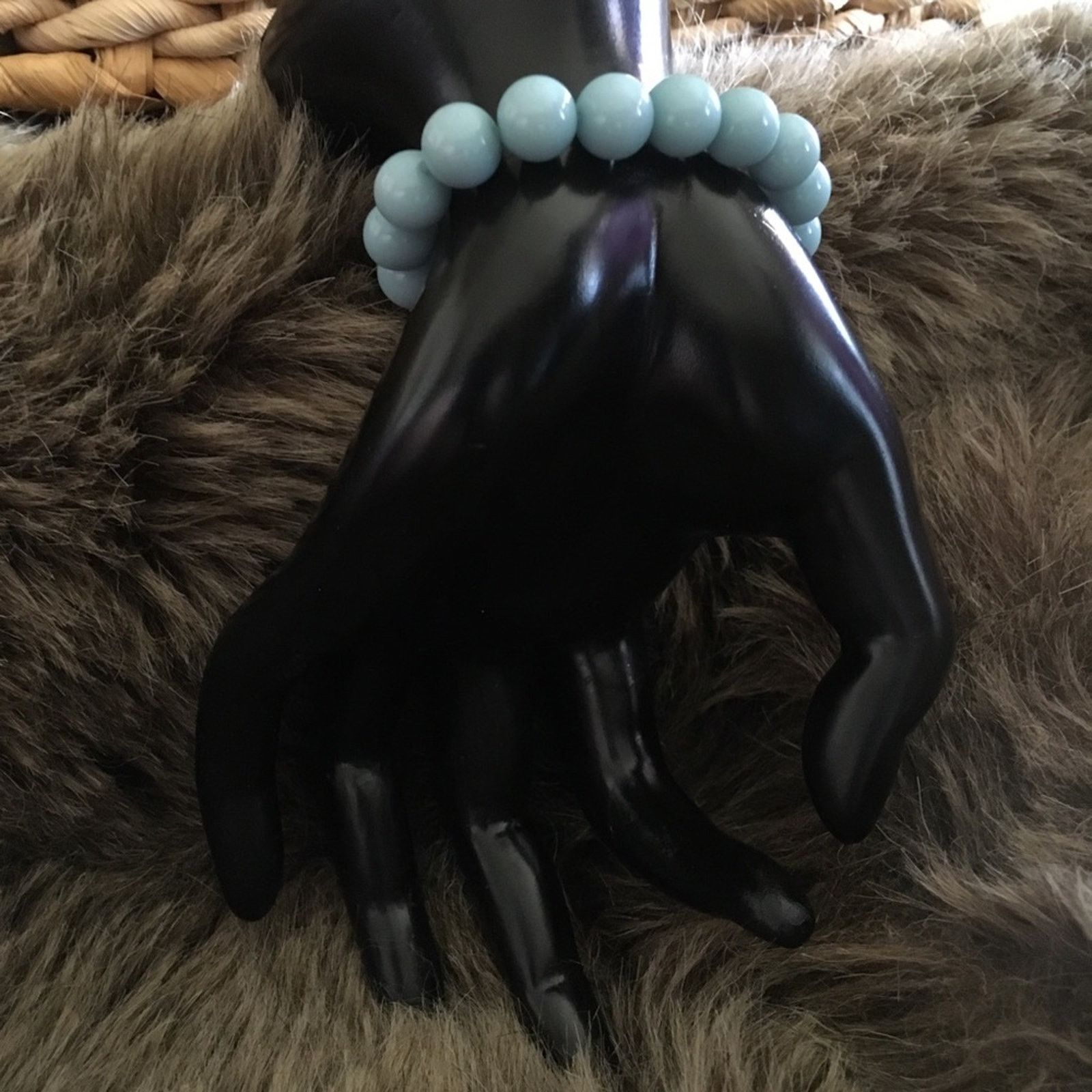 Jewelry Skull and rose “life and death” stretch bracelet Size ONE SIZE - 3 Thumbnail