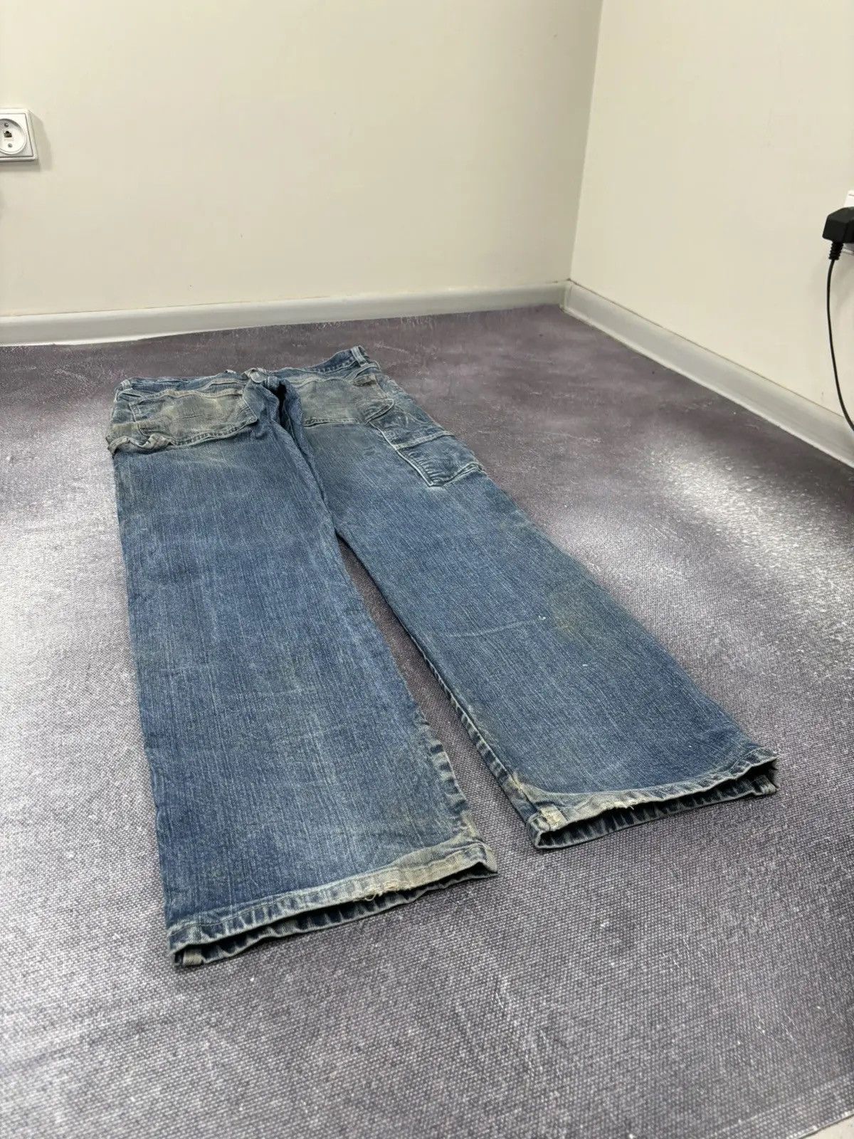 Dickies × Vintage Vintage Dickies Distressed Work Denim Faded Baggy Jeans Size US 34 / EU 50 - 3 Thumbnail
