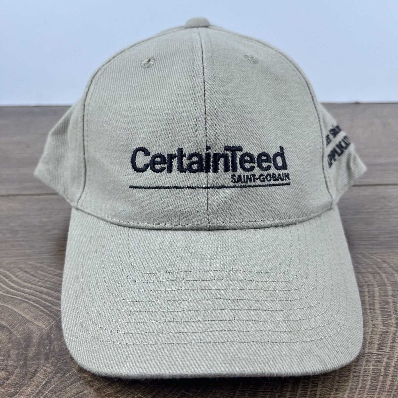 Other Certain Teed Hat Saint Gobain Hat Tan Brown Hat Adjustable H Size ONE SIZE - 2 Thumbnail