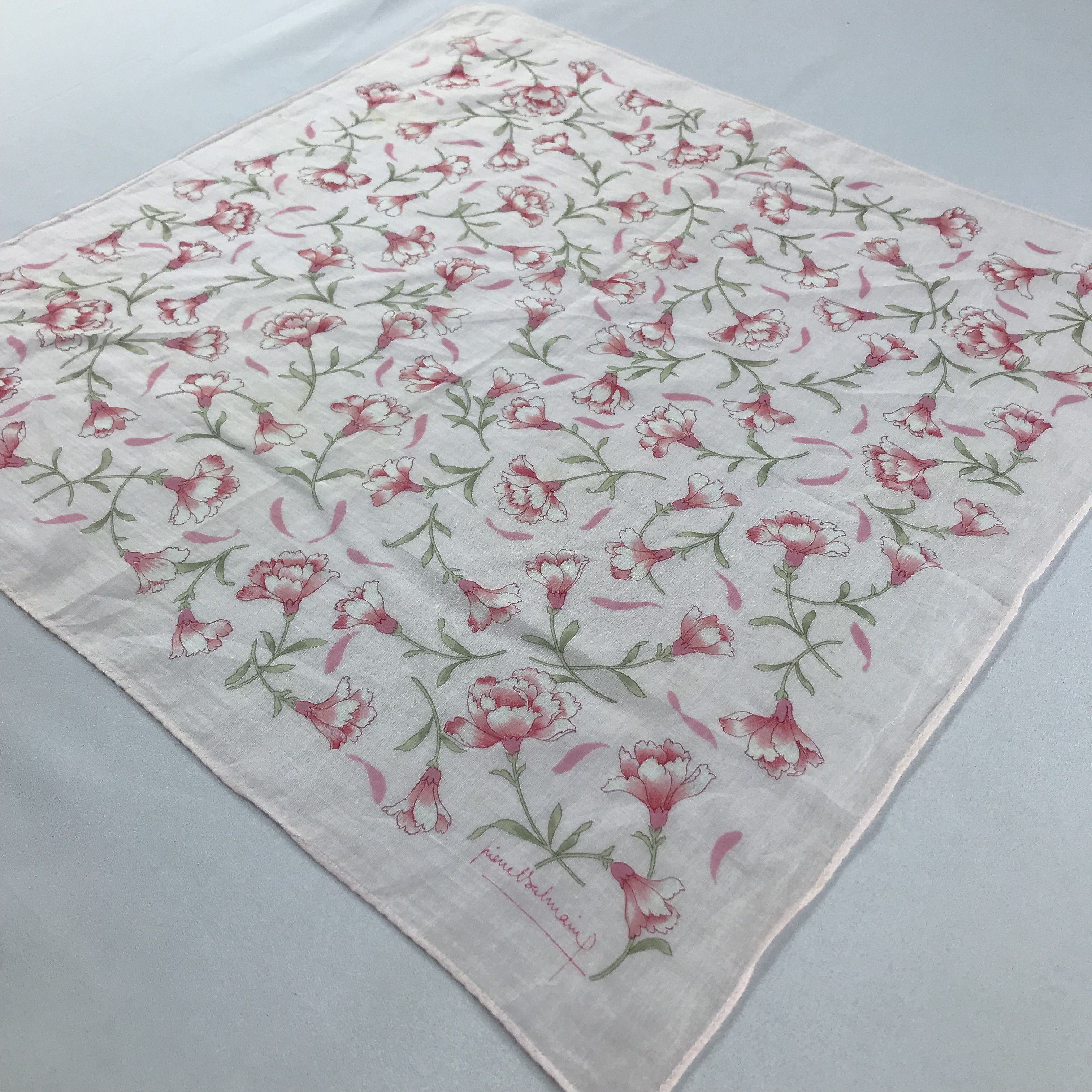 Pierre Balmain × Vintage Pierre Balmain Bandana / Handkerchief / Neckerchief -S2081 Size ONE SIZE - 2 Thumbnail