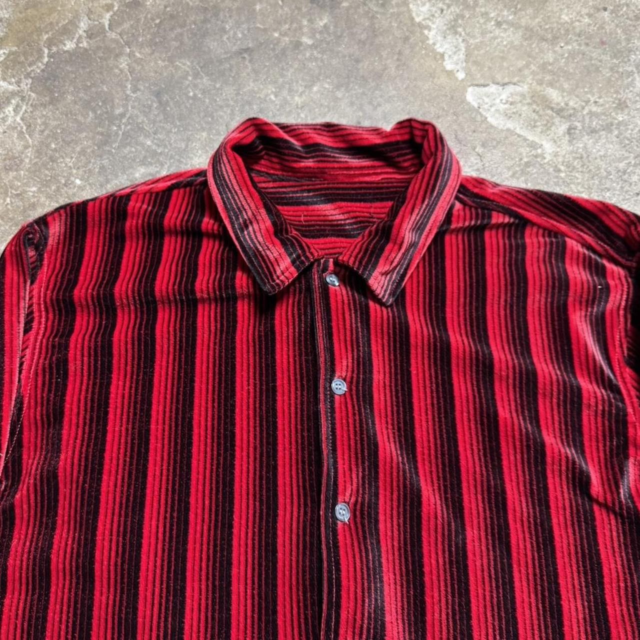 Vintage Vintage 90s Grunge Pinstripe Flannel Shirt Size US L / EU 52-54 / 3 - 3 Thumbnail