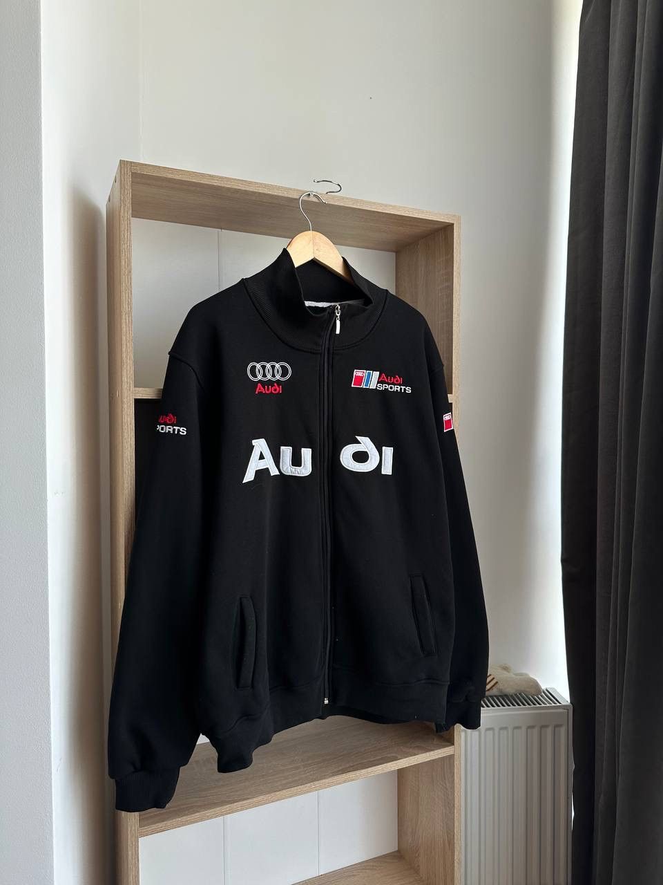 Audi × Vintage Vintage Audi Racing Black Full Zip Hoodie Size US M / EU 48-50 / 2 - 2 Thumbnail