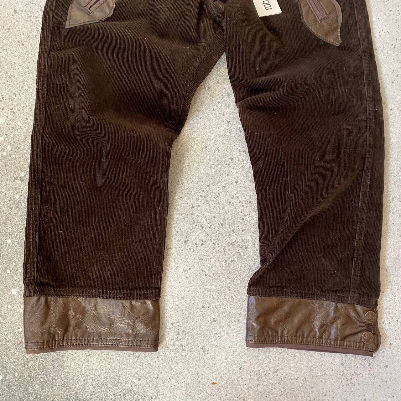 Just Cavalli Just Cavalli Vintage Leather/Corduroy Cropped Pants Y2K Size 26" / US 2 / IT 38 - 9 Thumbnail