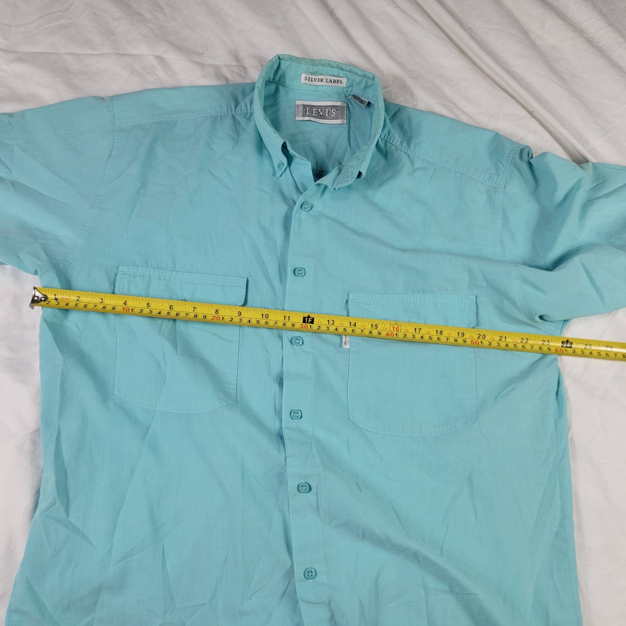Levi's Levis Silver Label Mens Large Short Sleeve Button Down Shirt Size US L / EU 52-54 / 3 - 6 Thumbnail