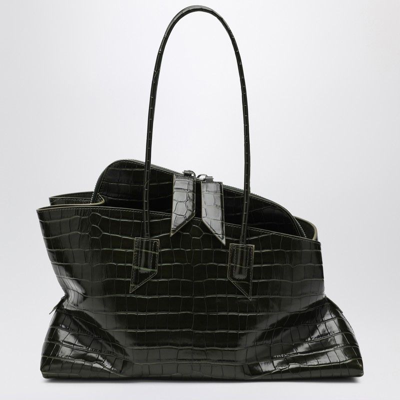 The Attico The Attico Dark Green La Passeggiata Medium Bag Size ONE SIZE - 1 Thumbnail