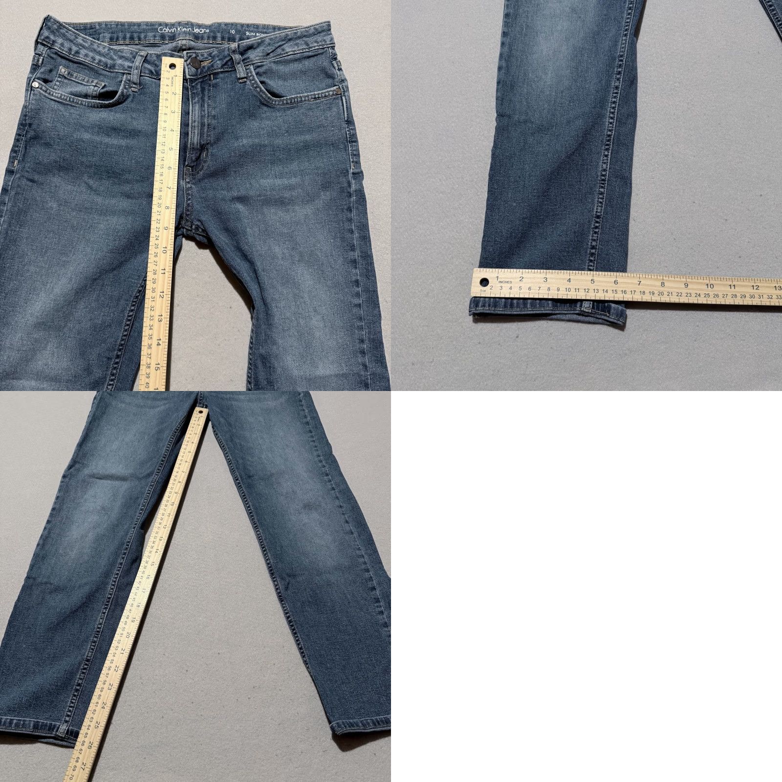 Calvin Klein Calvin Klein Jeans Women Blue Denim Slim Boyfriend 10 Regular Size 10 Jeans Women Blue Denim Vintage No Size 32" / US 10 / IT 46 - 9 Thumbnail
