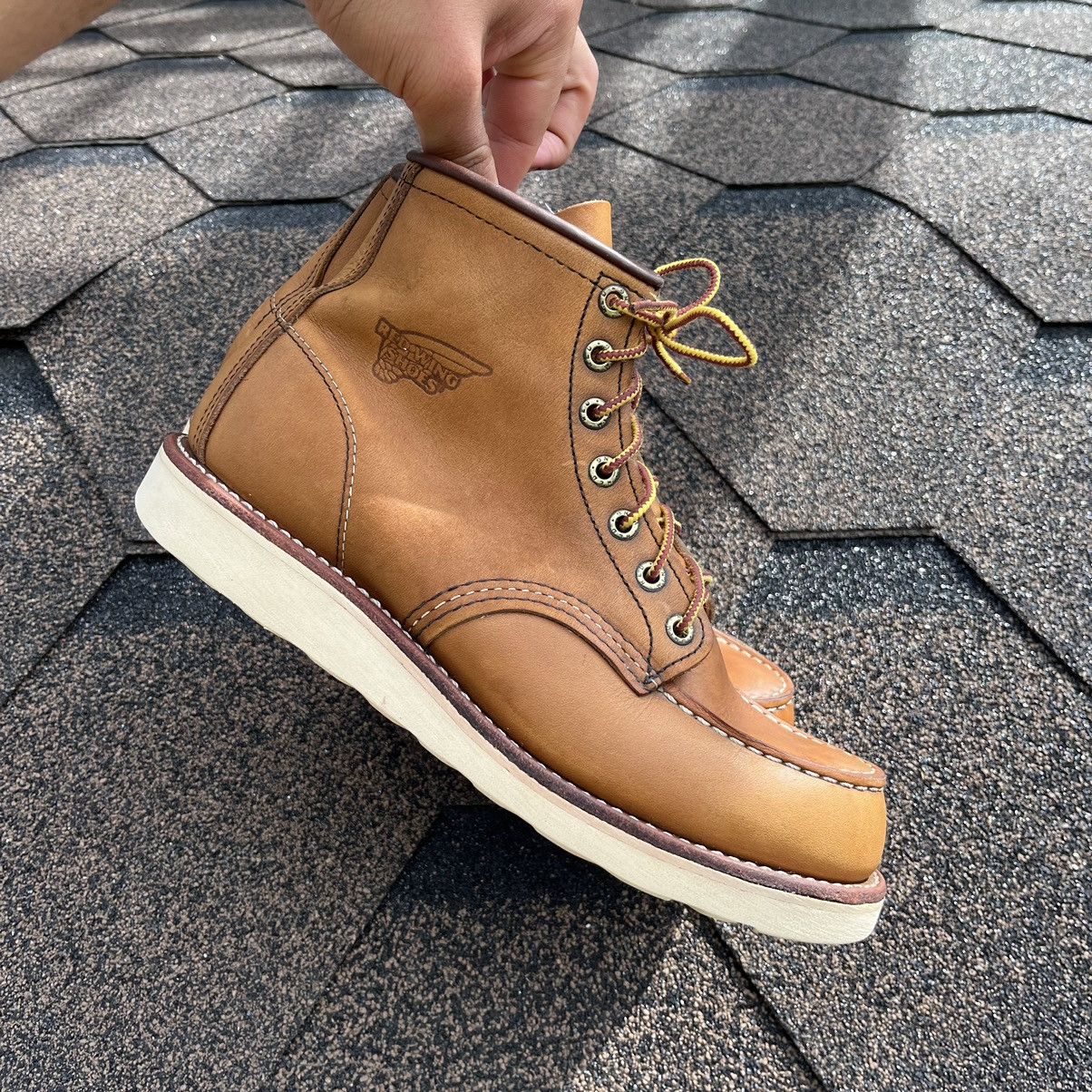 Japanese Brand × Red Wing red wing moc toe 845 leather boots Size US 7 / EU 40 - 2 Thumbnail