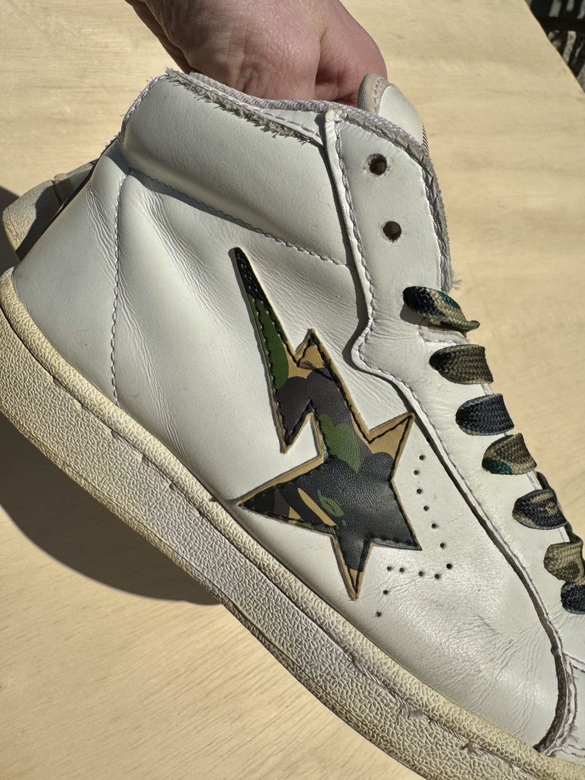Bape × Nigo OG BAPE A BATHING APE VINTAGE NIGO JAPAN SNEAKERS Size US 5.5 / EU 38 - 2 Thumbnail