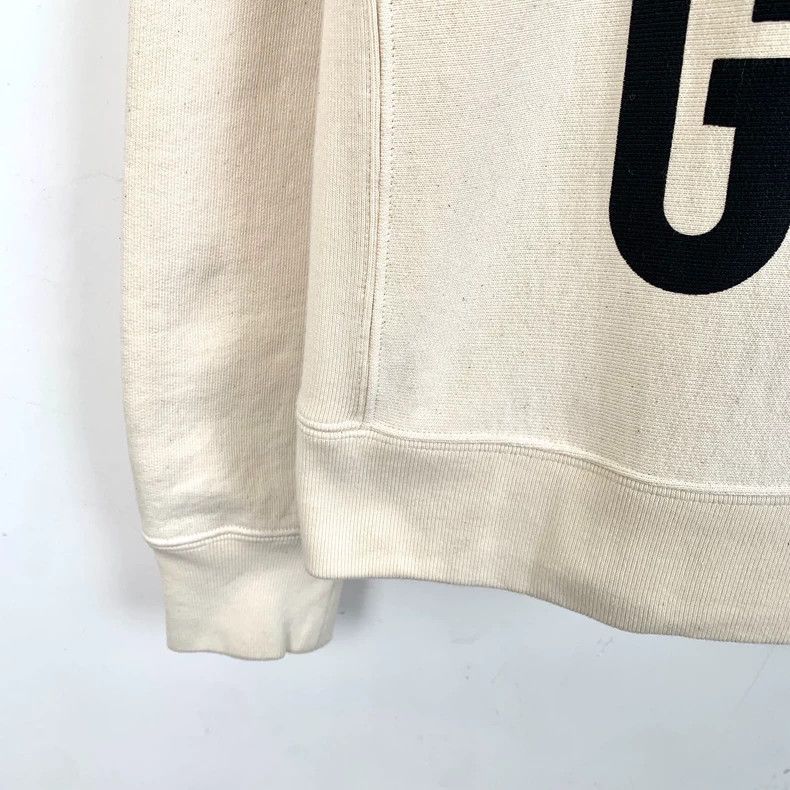 Gucci Gucci Declaration Series Beige Mask Letter Print Cotton Hoo Size US S / EU 44-46 / 1 - 5 Thumbnail